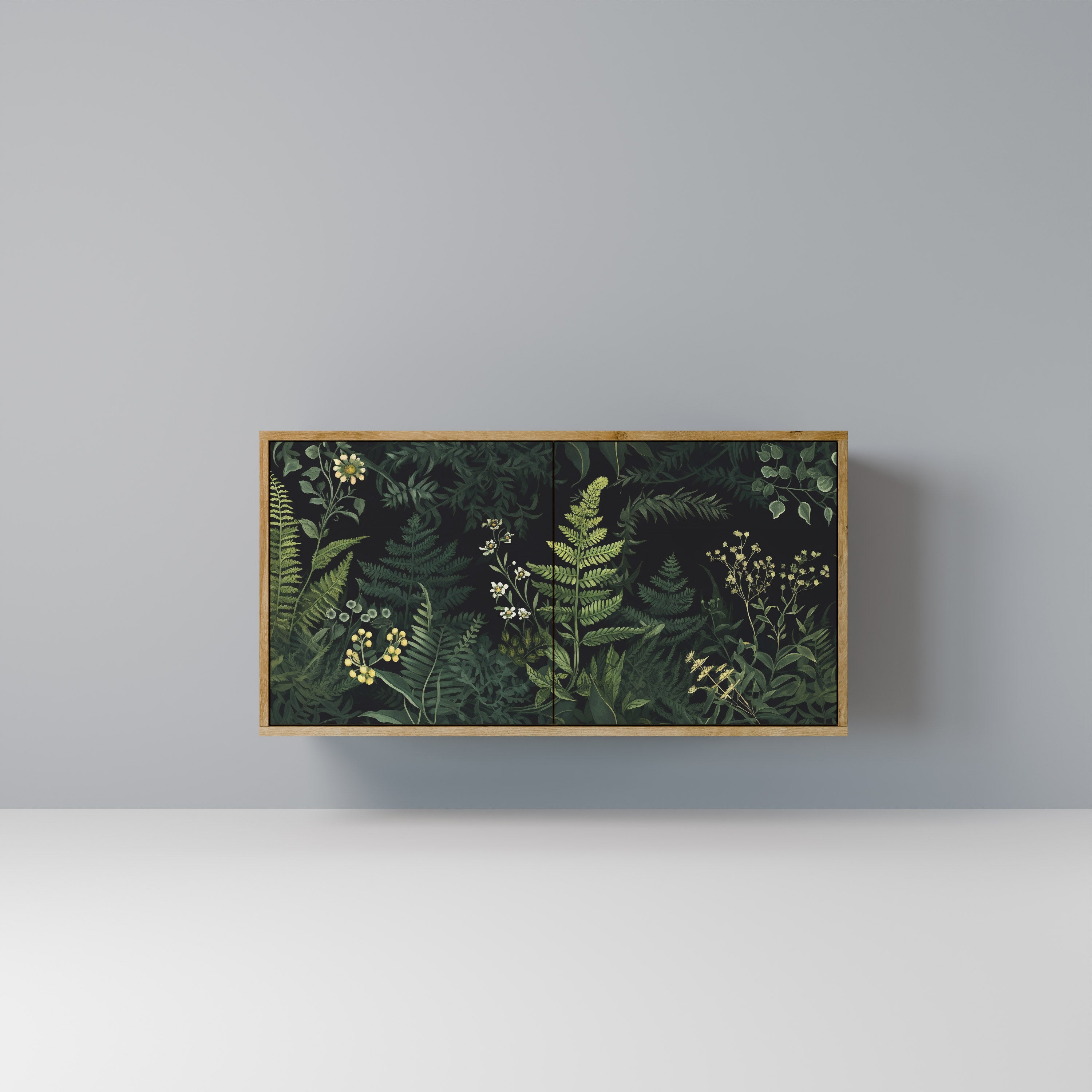 FERN FLOWERS 2-Door Sideboard in Oak Effect