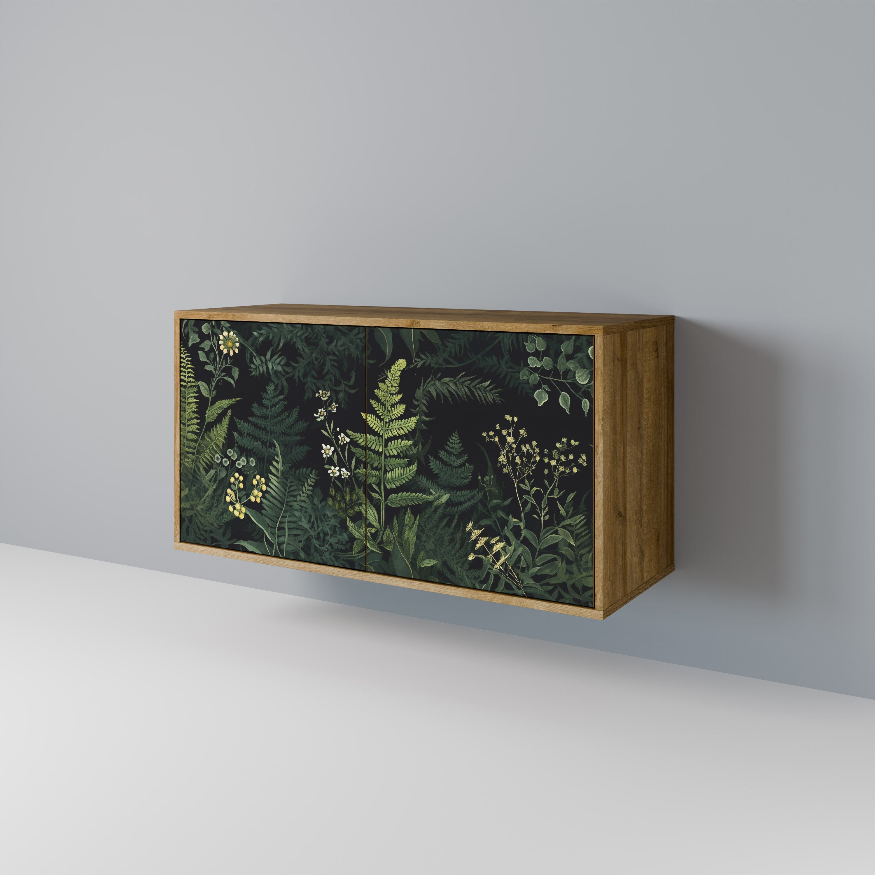 FERN FLOWERS 2-Door Sideboard in Oak Effect