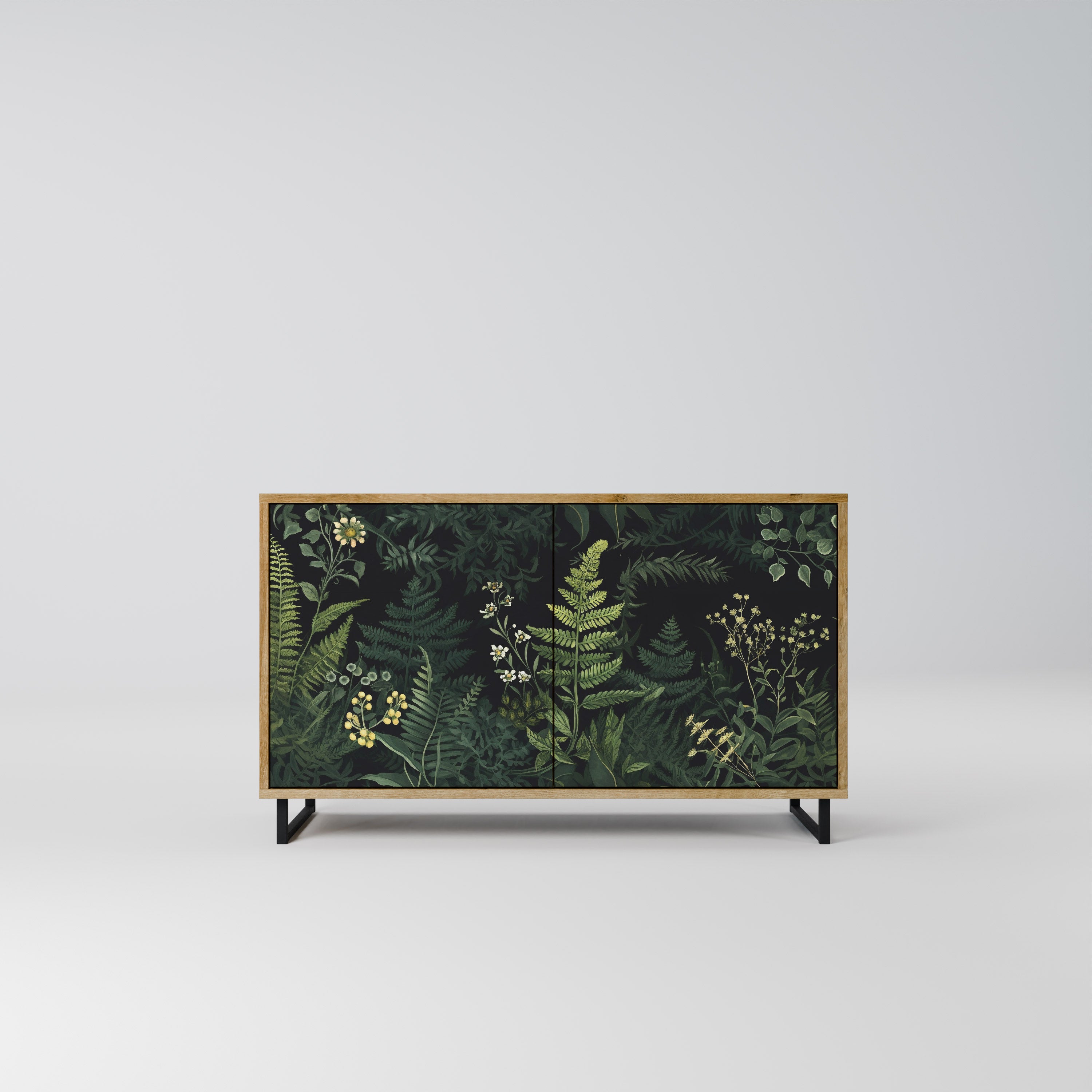 FERN FLOWERS 2-Door Sideboard in Oak Effect