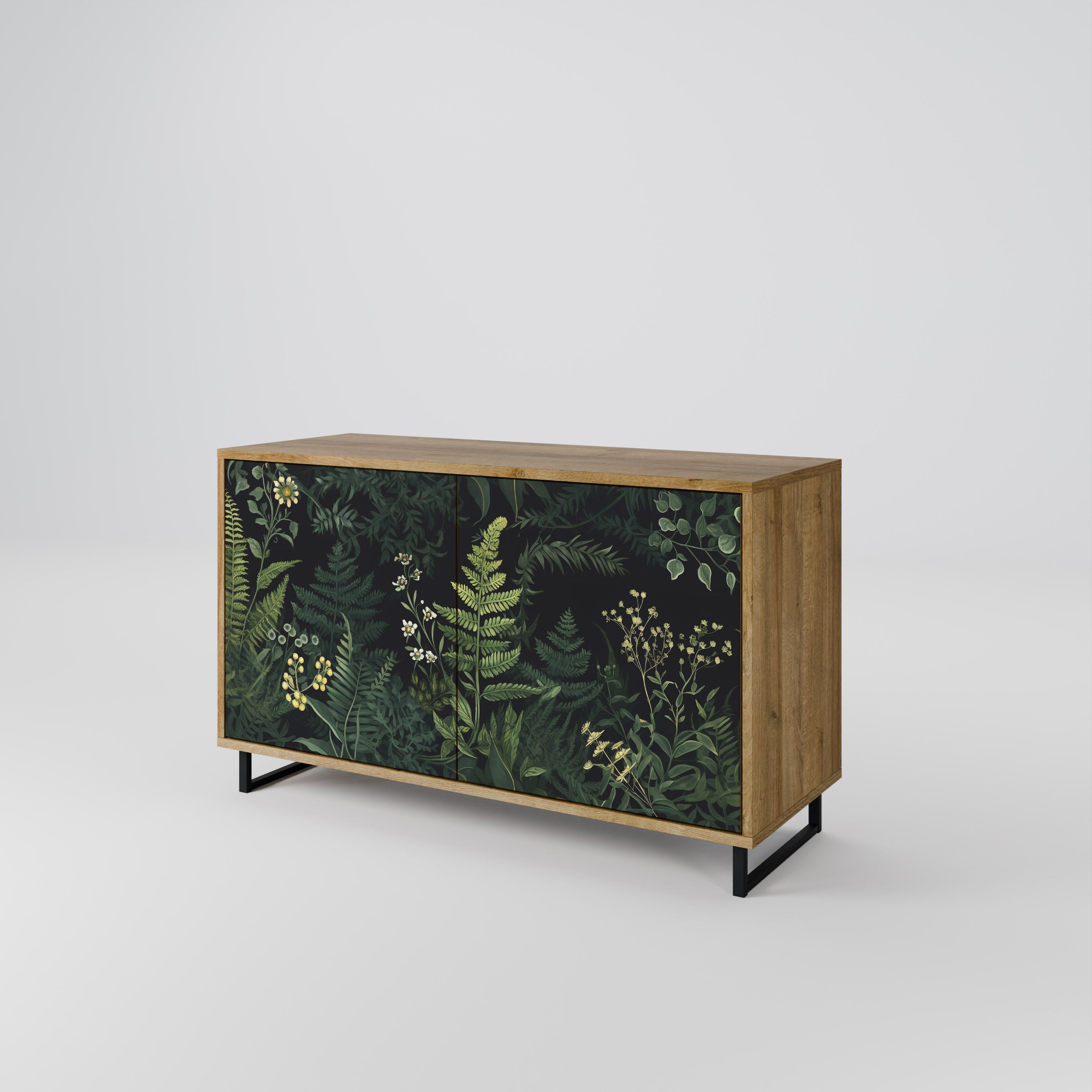 FERN FLOWERS 2-Door Sideboard in Oak Effect