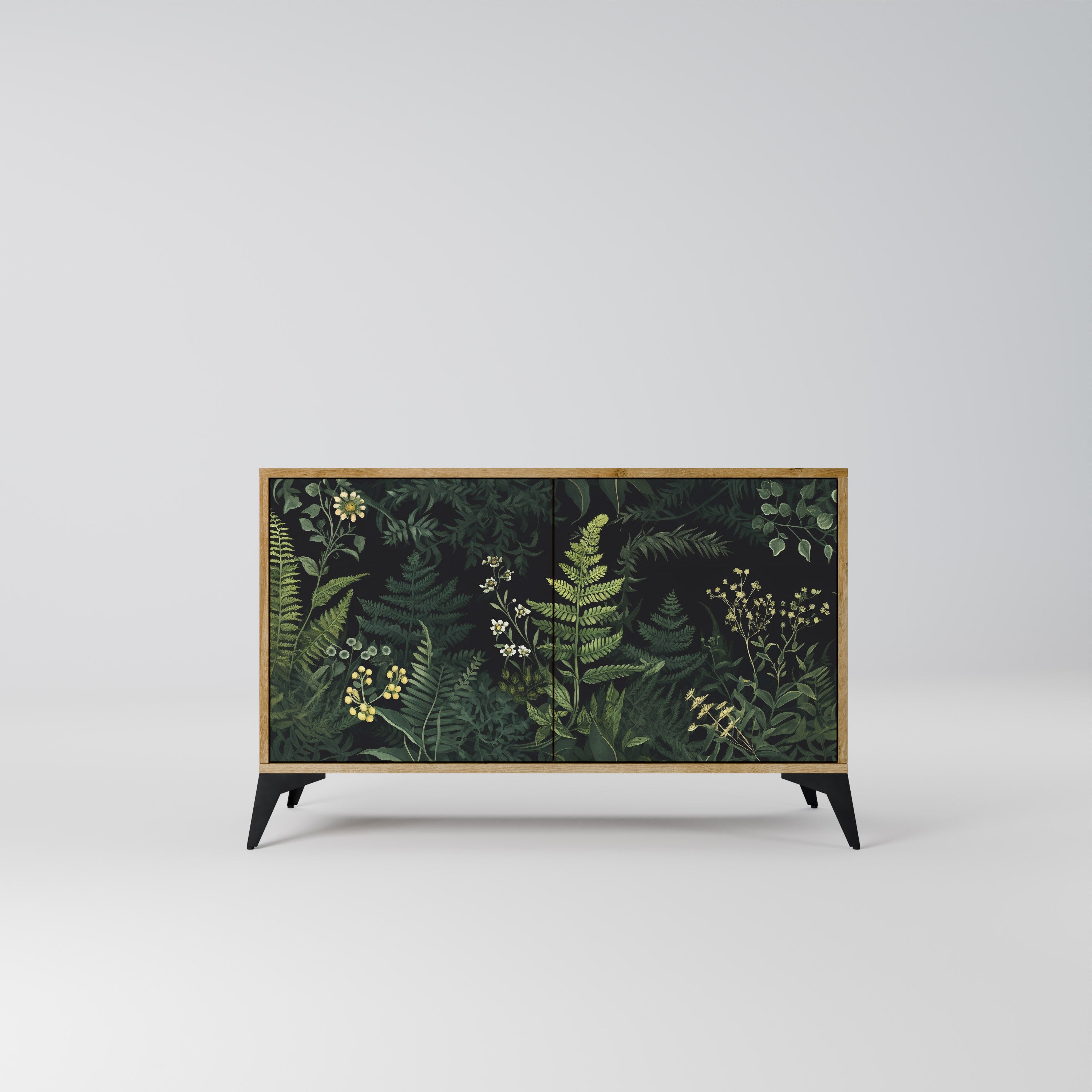 FERN FLOWERS 2-Door Sideboard in Oak Effect