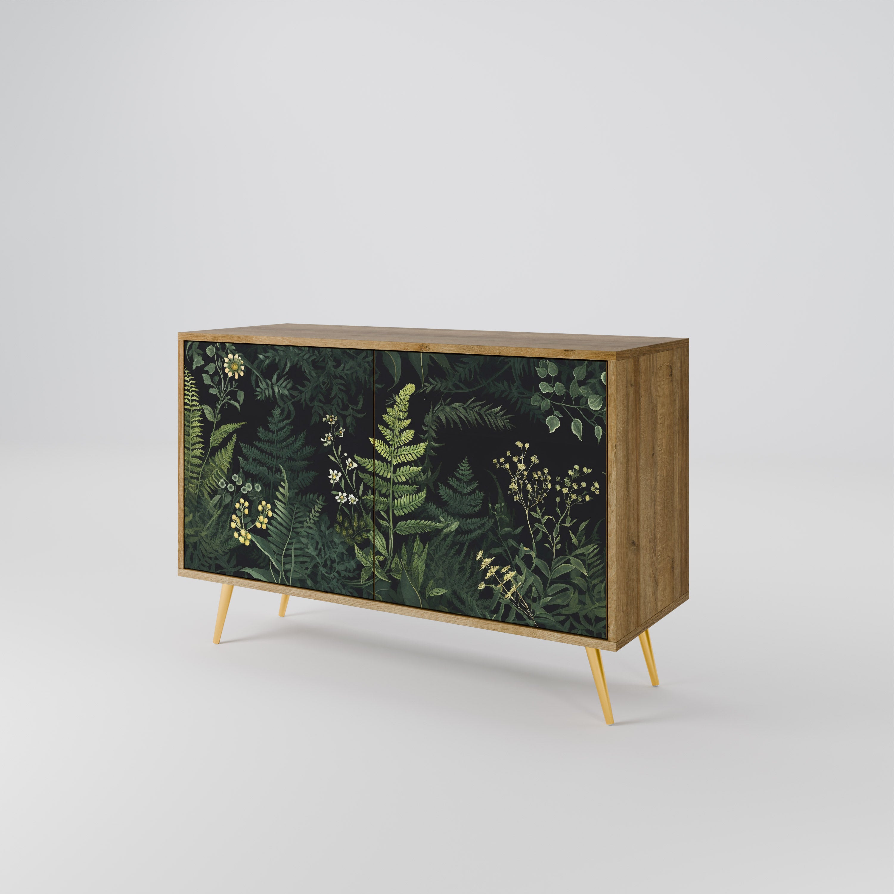 FERN FLOWERS 2-Door Sideboard in Oak Effect