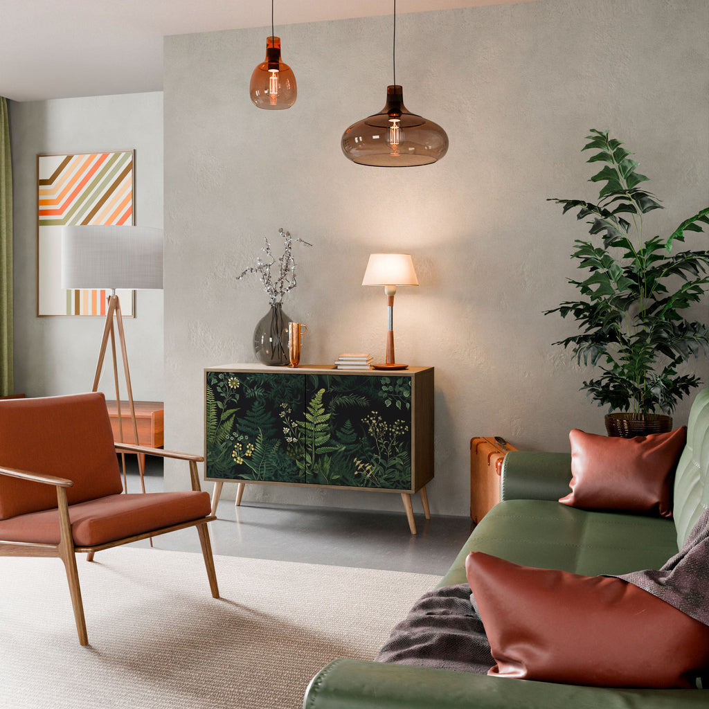 FERN FLOWERS 2-Door Sideboard in Oak Effect