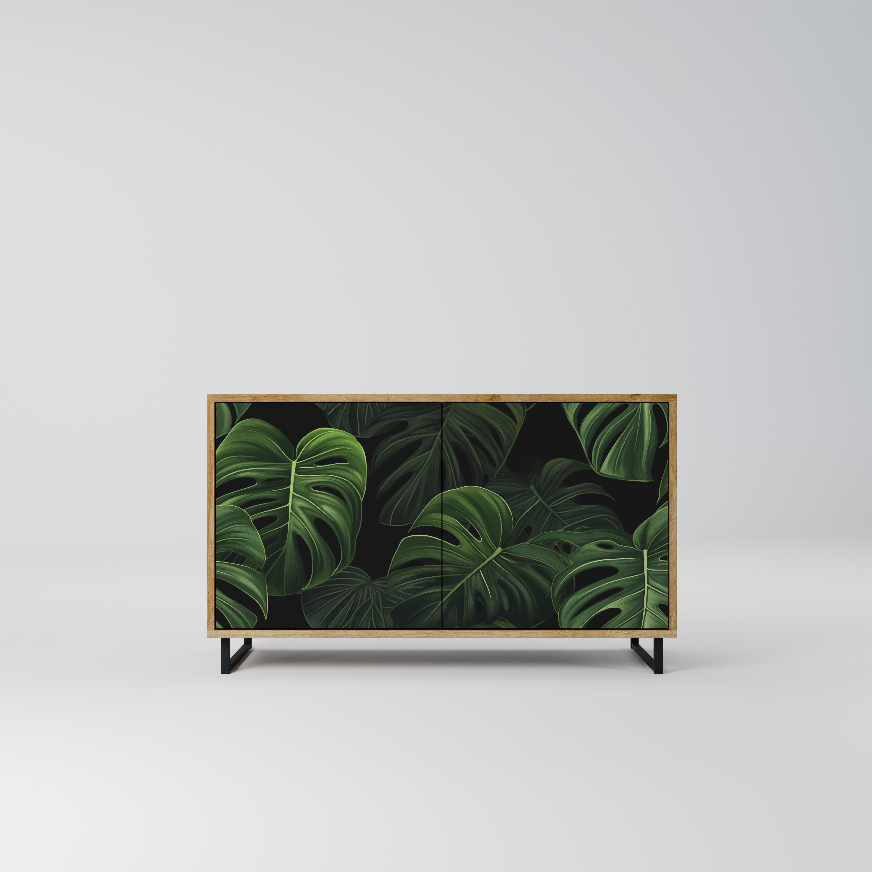 INFINITE MONSTERA 2-Door Sideboard in Oak Effect