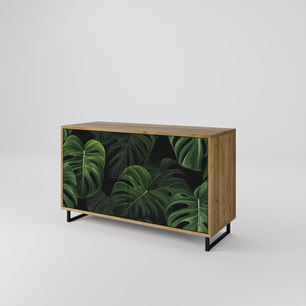 INFINITE MONSTERA 2-Door Sideboard in Oak Effect