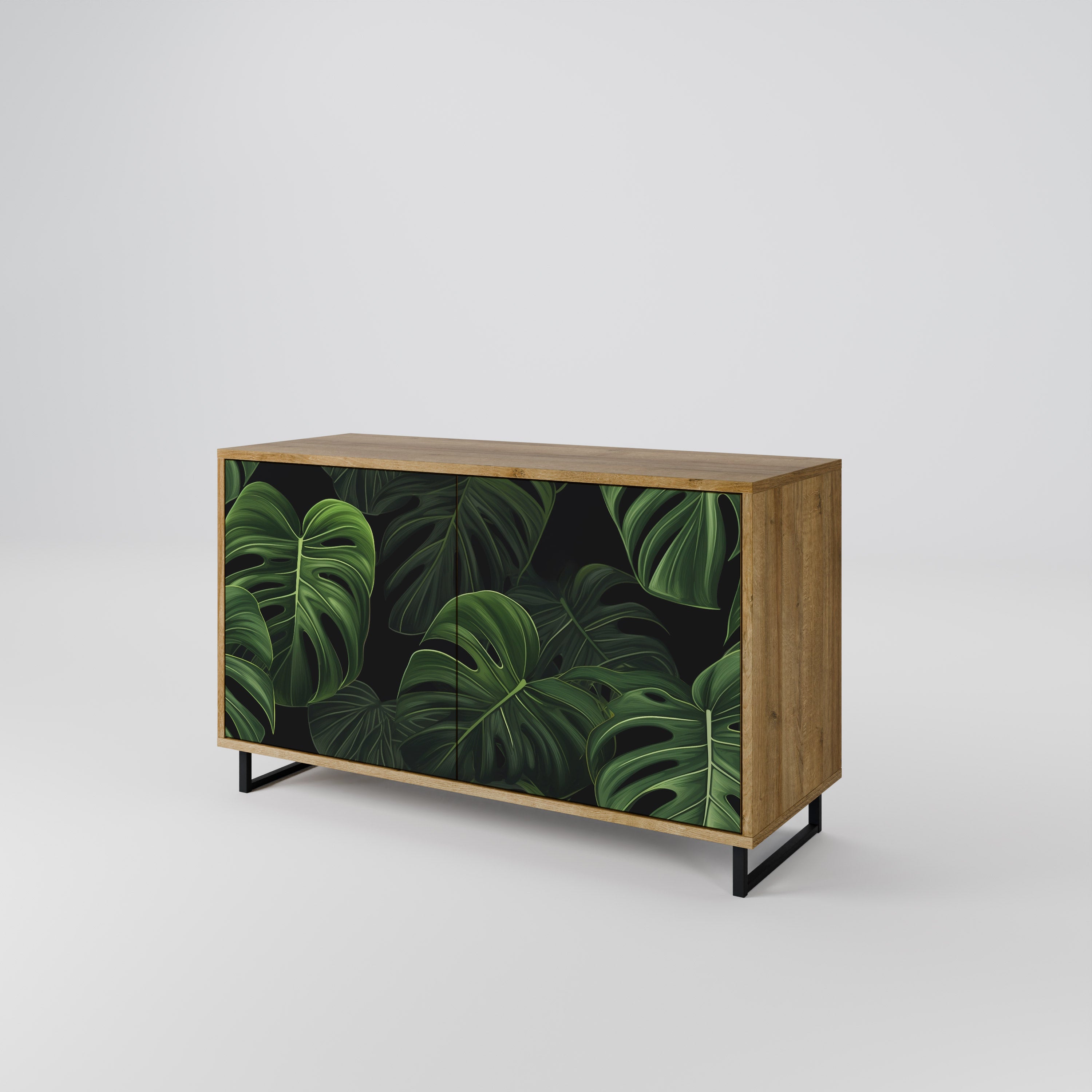 INFINITE MONSTERA 2-Door Sideboard in Oak Effect