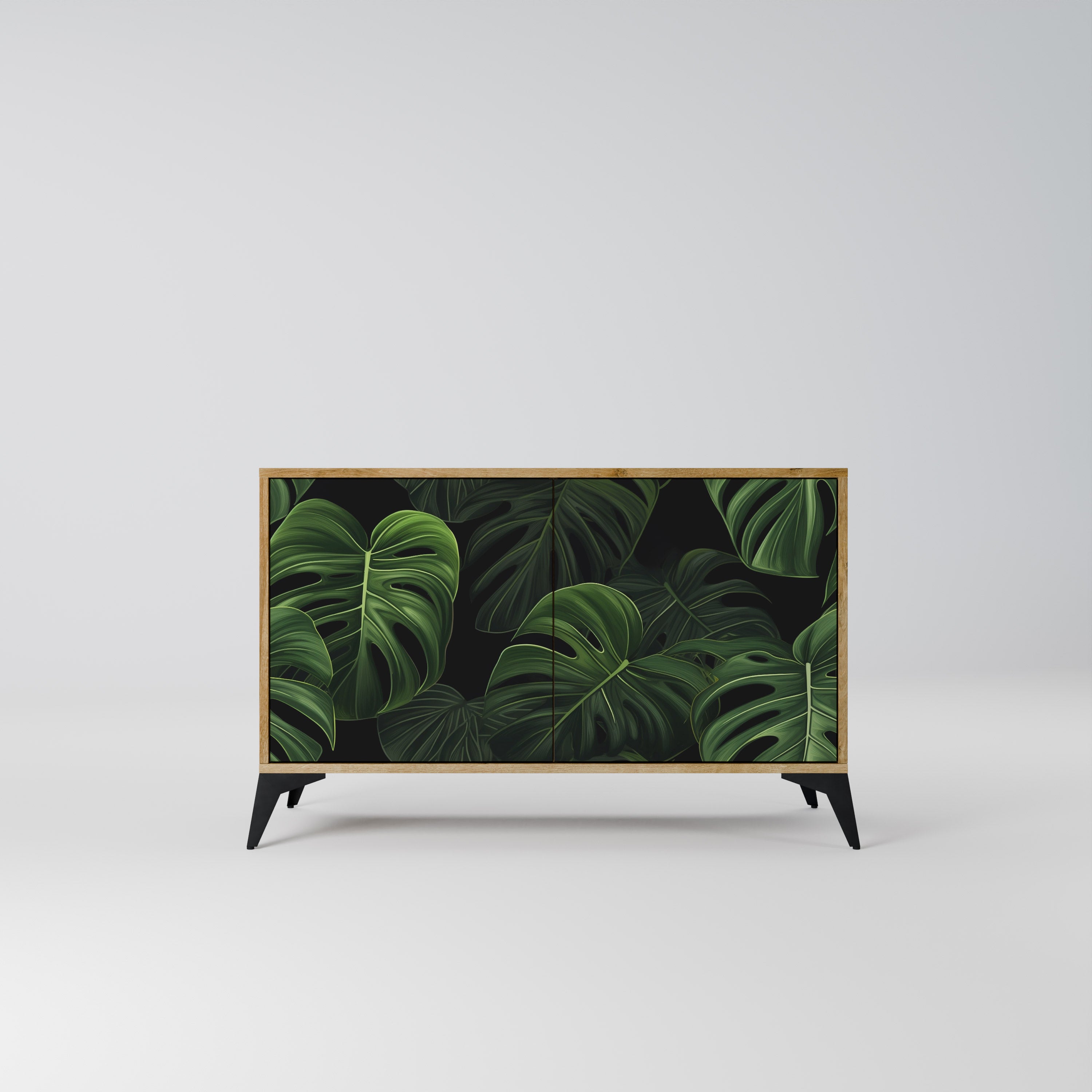 INFINITE MONSTERA 2-Door Sideboard in Oak Effect