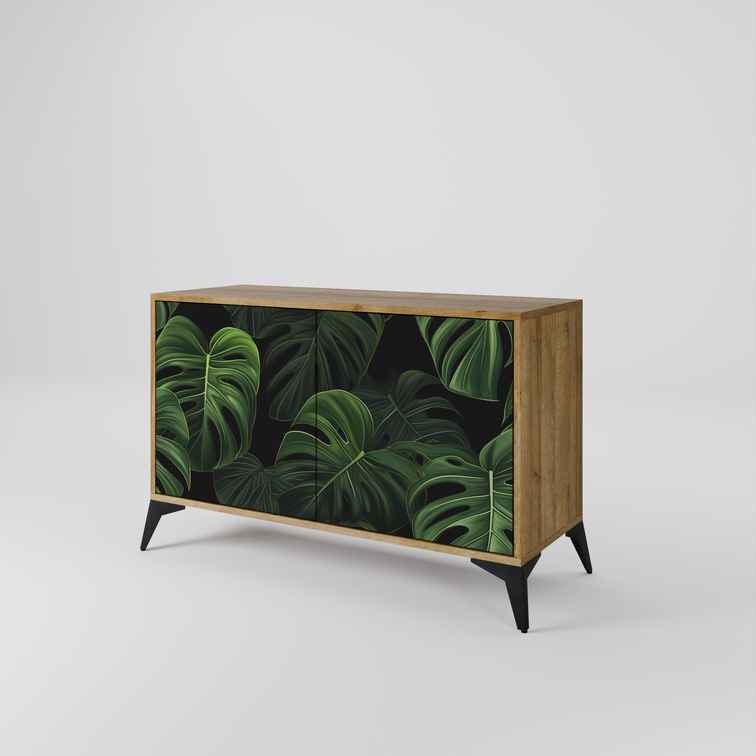 INFINITE MONSTERA 2-Door Sideboard in Oak Effect
