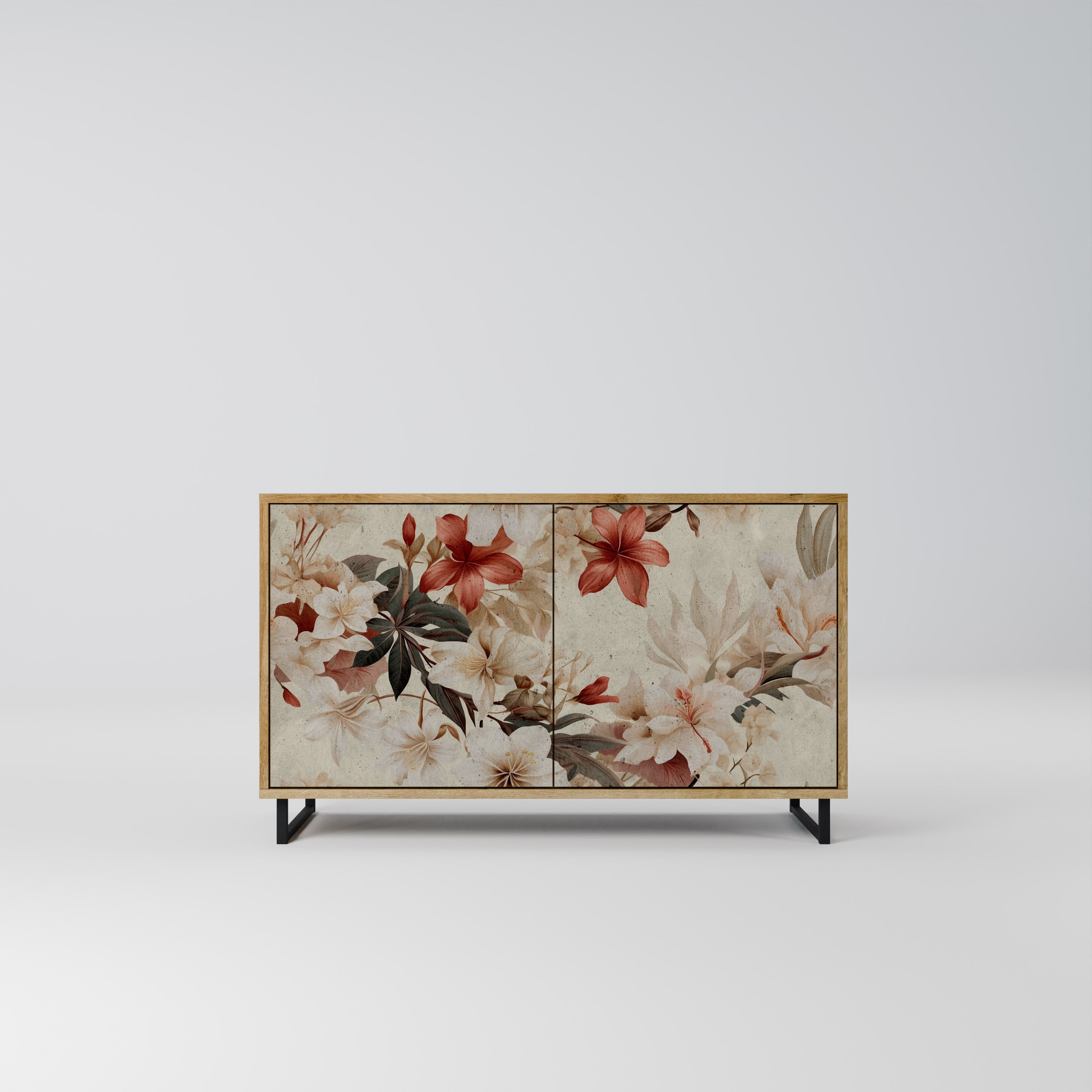 PETAL HARMONY 2-Door Sideboard in Oak Effect