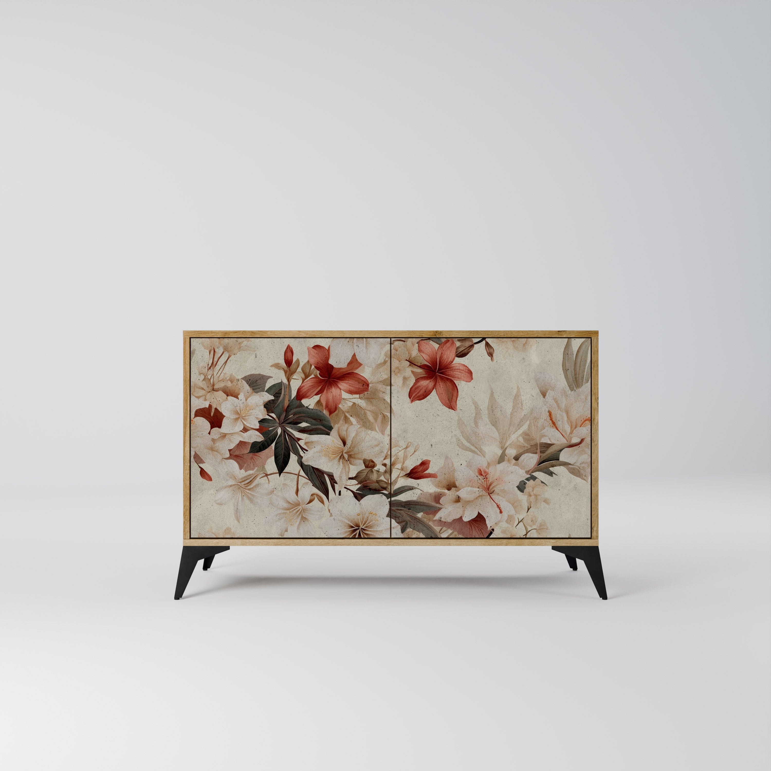 PETAL HARMONY 2-Door Sideboard in Oak Effect