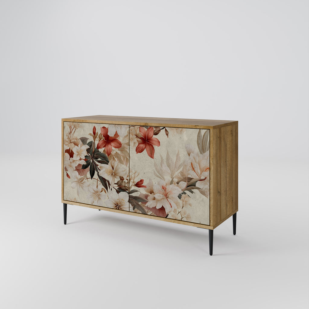 PETAL HARMONY 2-Door Sideboard in Oak Effect