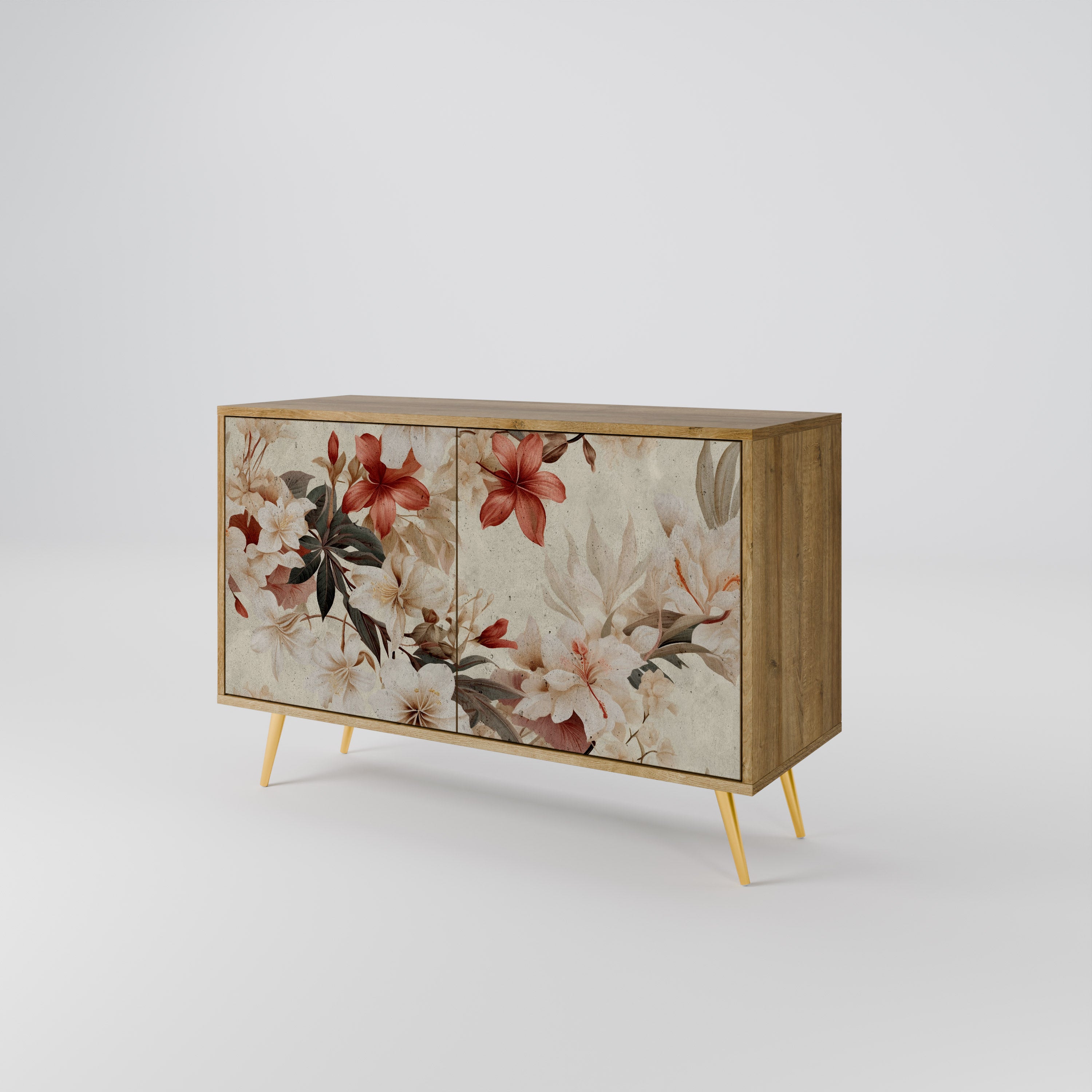 PETAL HARMONY 2-Door Sideboard in Oak Effect
