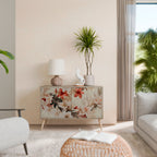 PETAL HARMONY Aparador de 2 Puertas en Efecto Roble