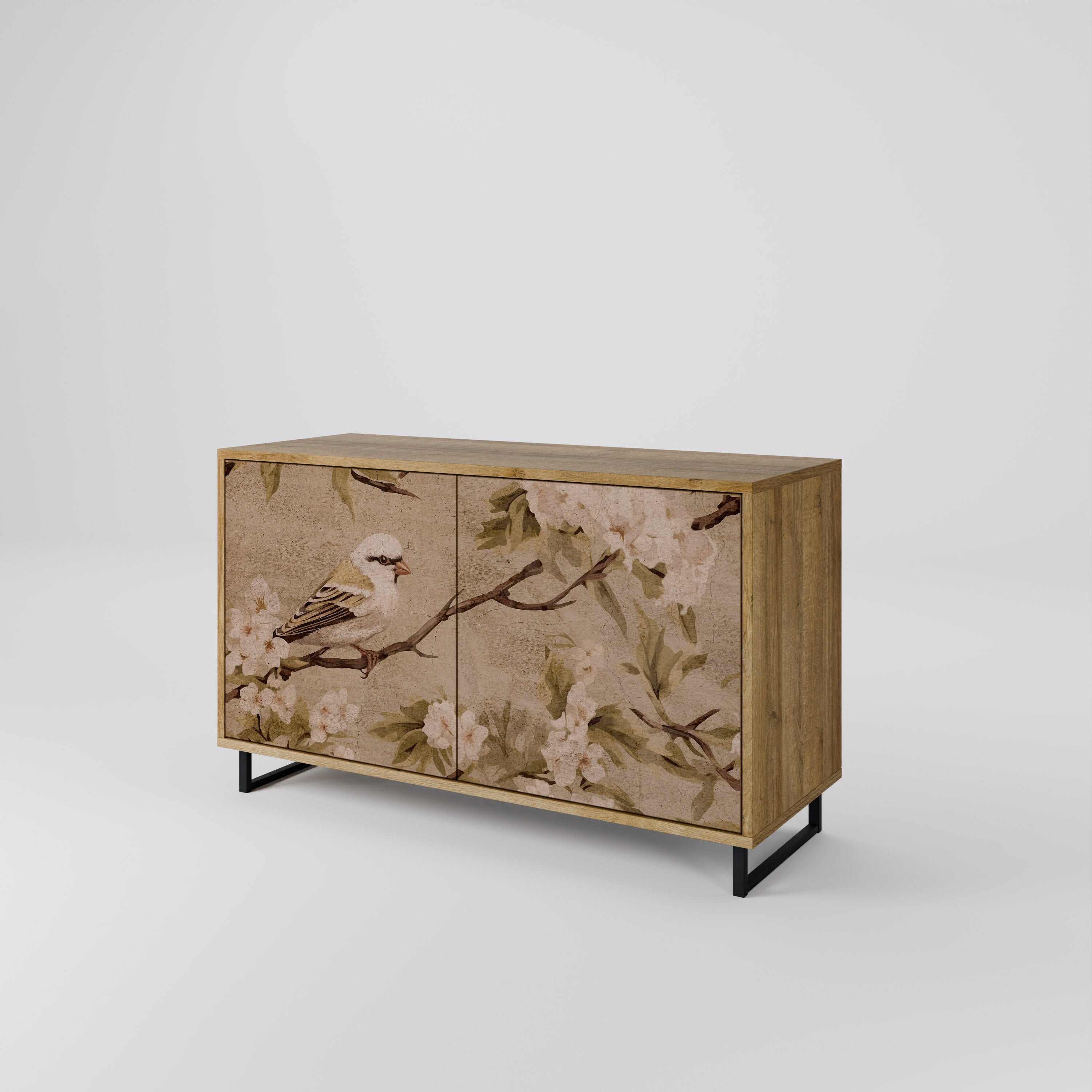 PETAL DISTINGUISH 2-Door Sideboard in Oak Effect