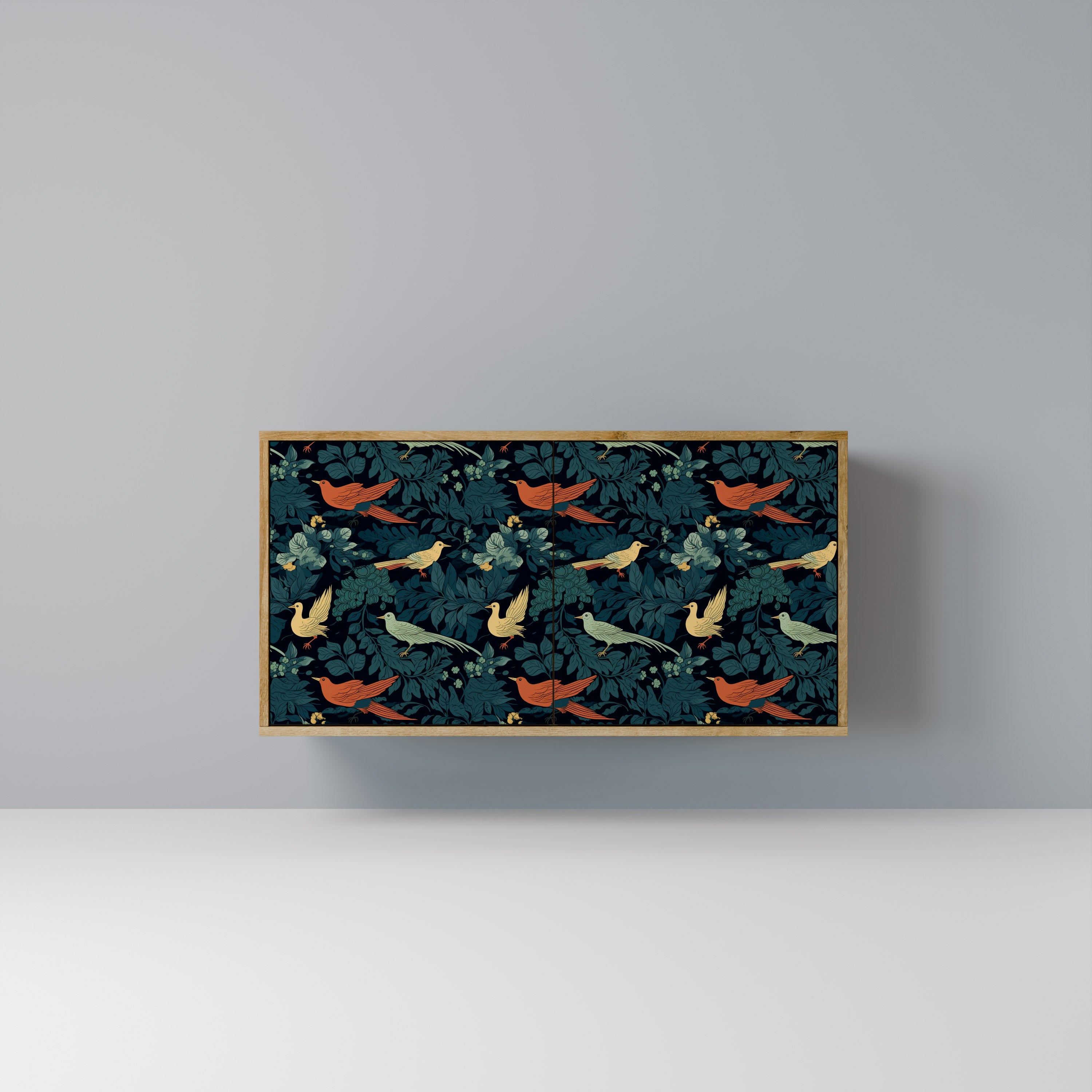 FOWL ORNAMENT 2-Door Sideboard in Oak Effect