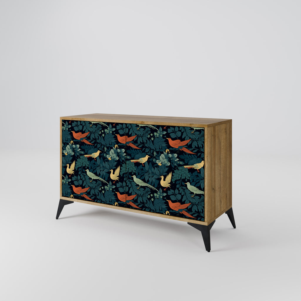 FOWL ORNAMENT 2-Door Sideboard in Oak Effect
