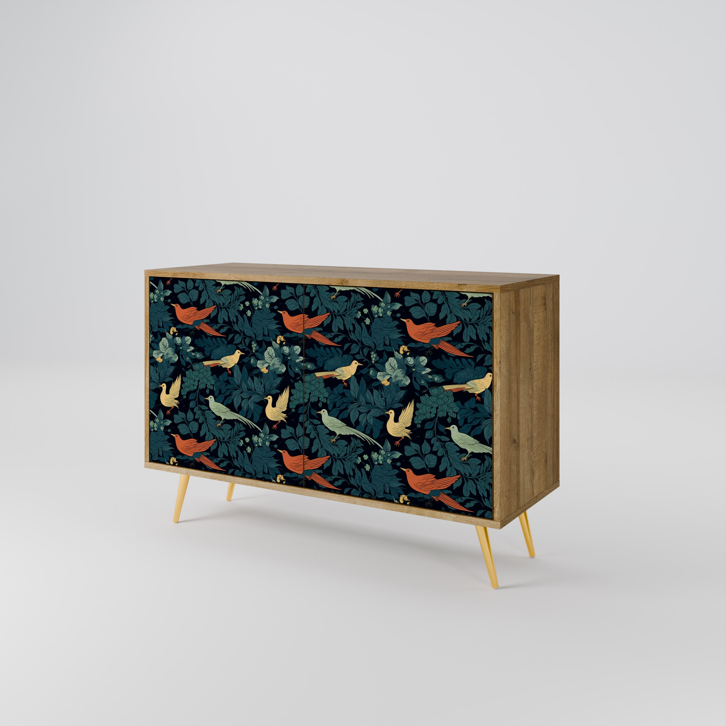 FOWL ORNAMENT 2-Door Sideboard in Oak Effect