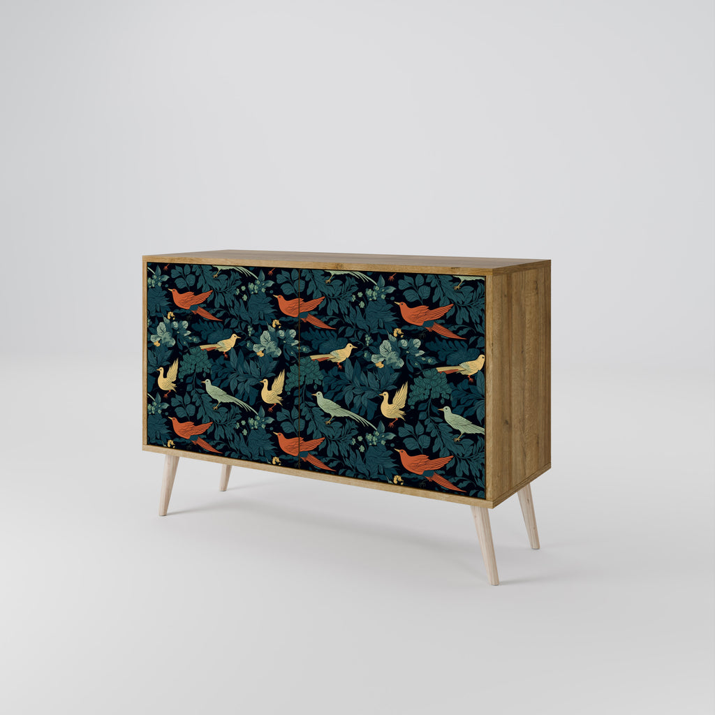 FOWL ORNAMENT 2-Door Sideboard in Oak Effect