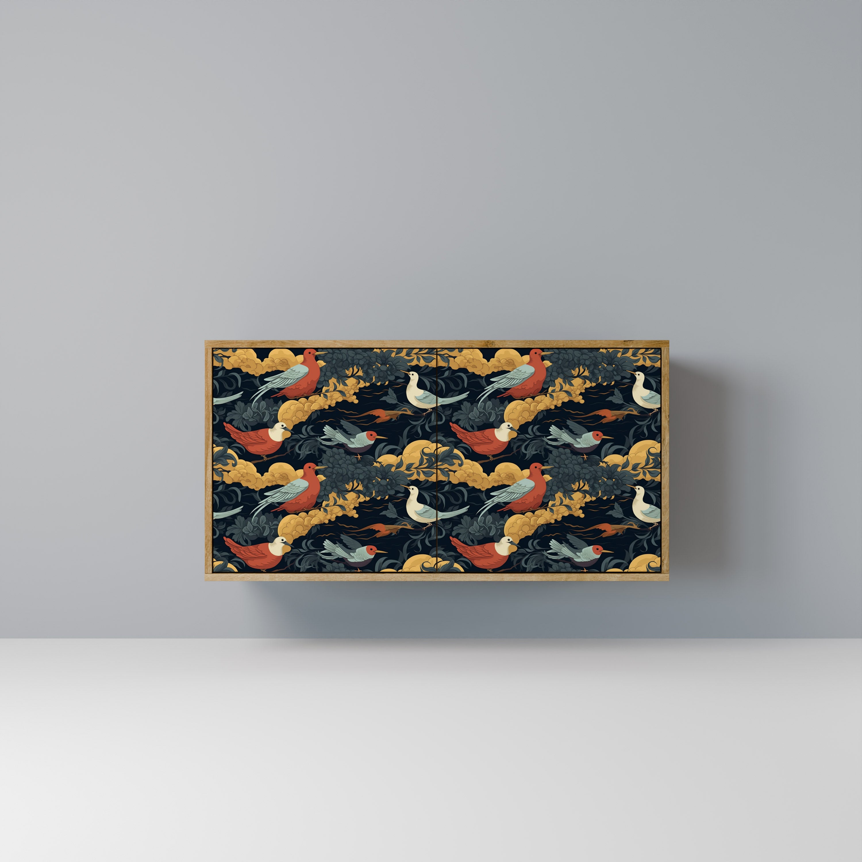 FOWLY DAZE 2-Door Sideboard in Oak Effect