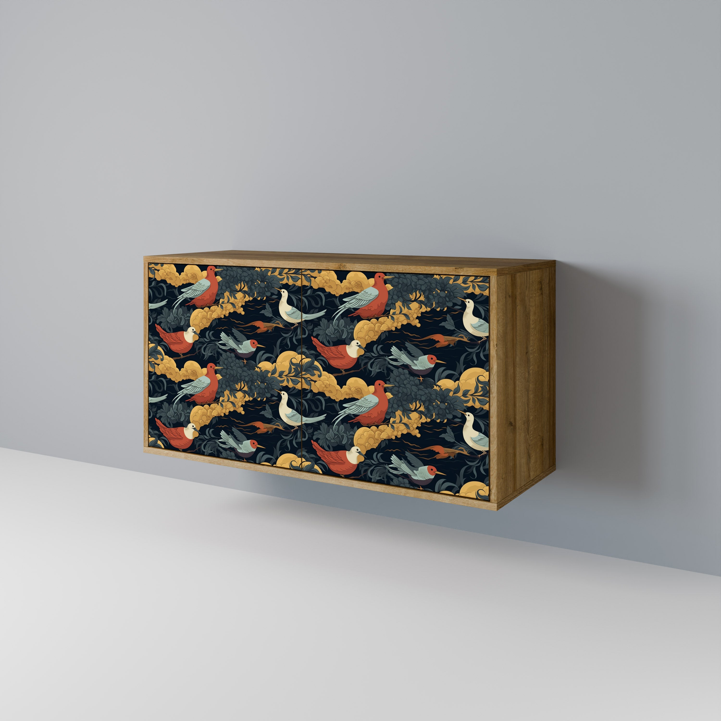 FOWLY DAZE 2-Door Sideboard in Oak Effect