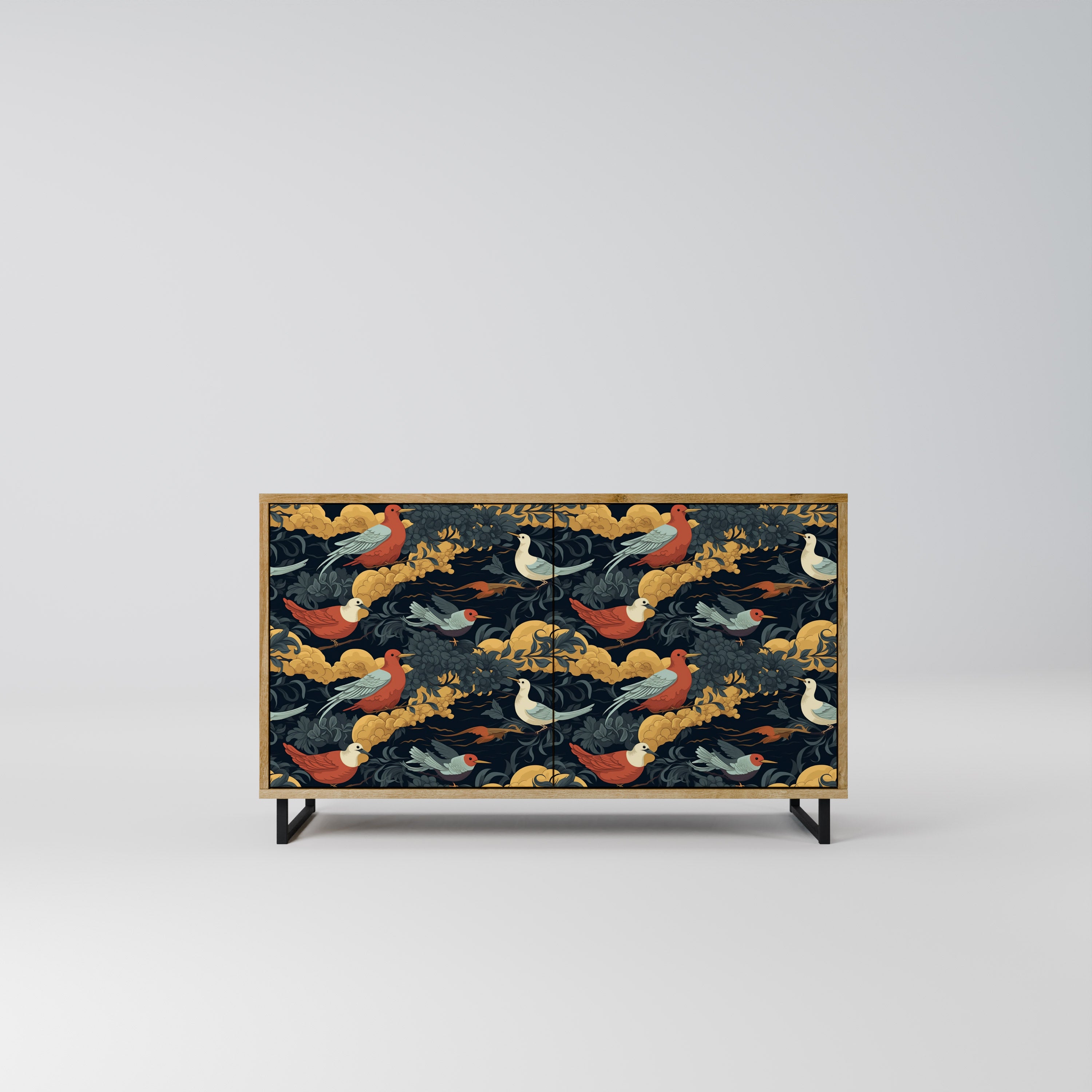 FOWLY DAZE 2-Door Sideboard in Oak Effect