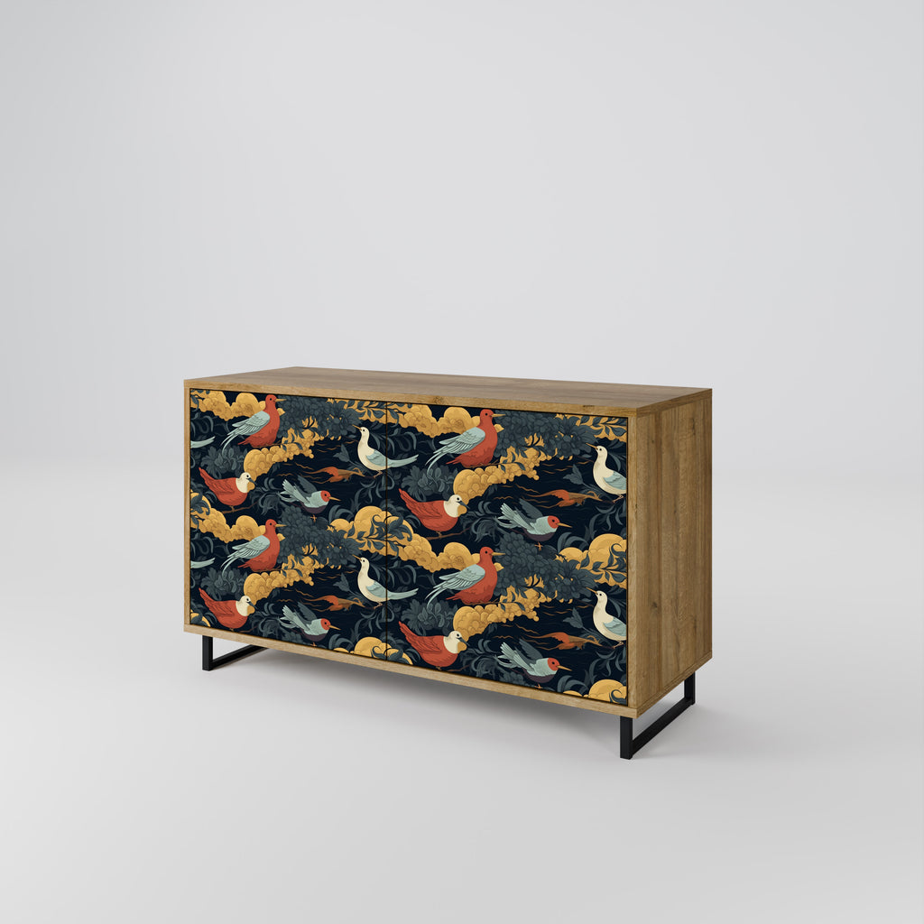 FOWLY DAZE 2-Door Sideboard in Oak Effect