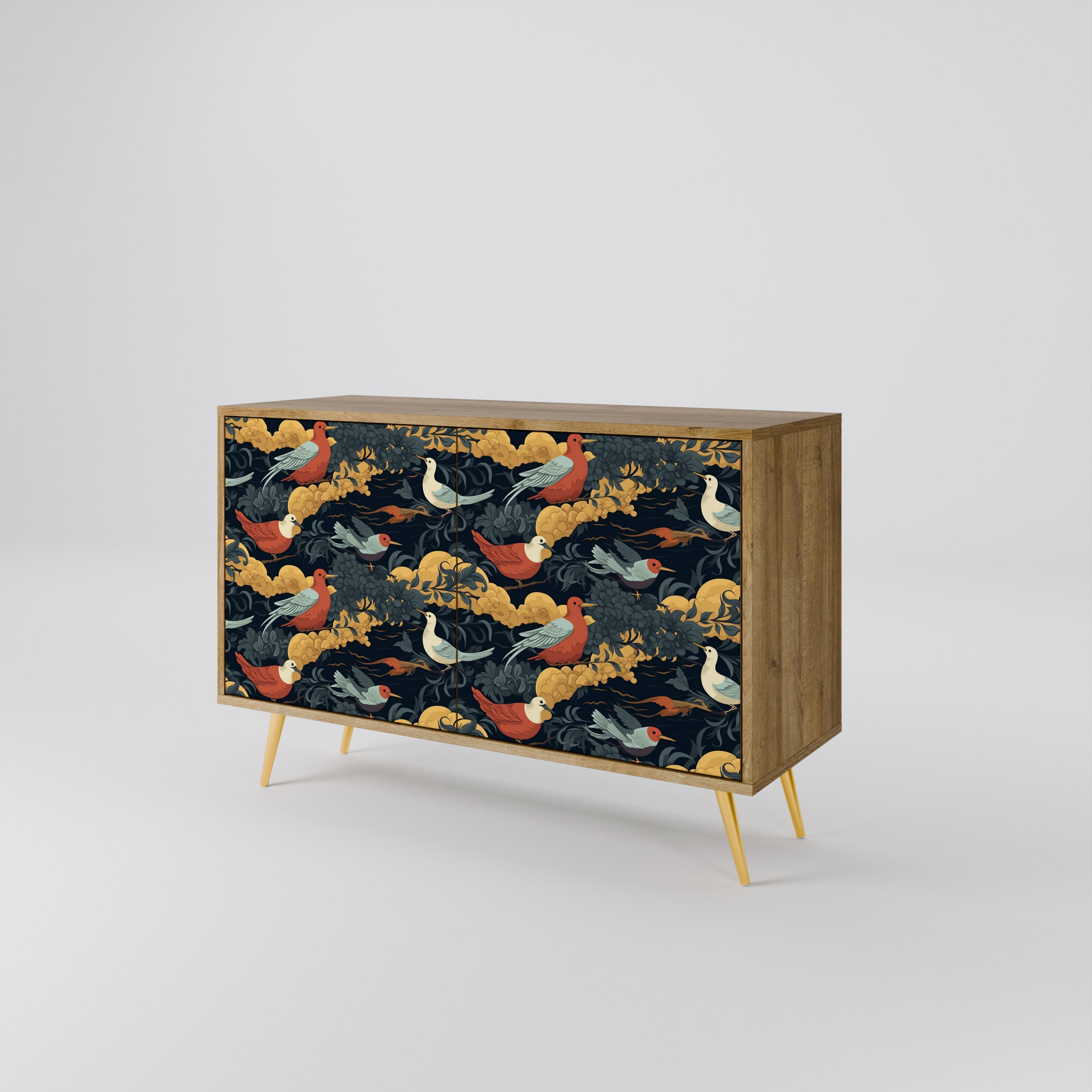 FOWLY DAZE 2-Door Sideboard in Oak Effect