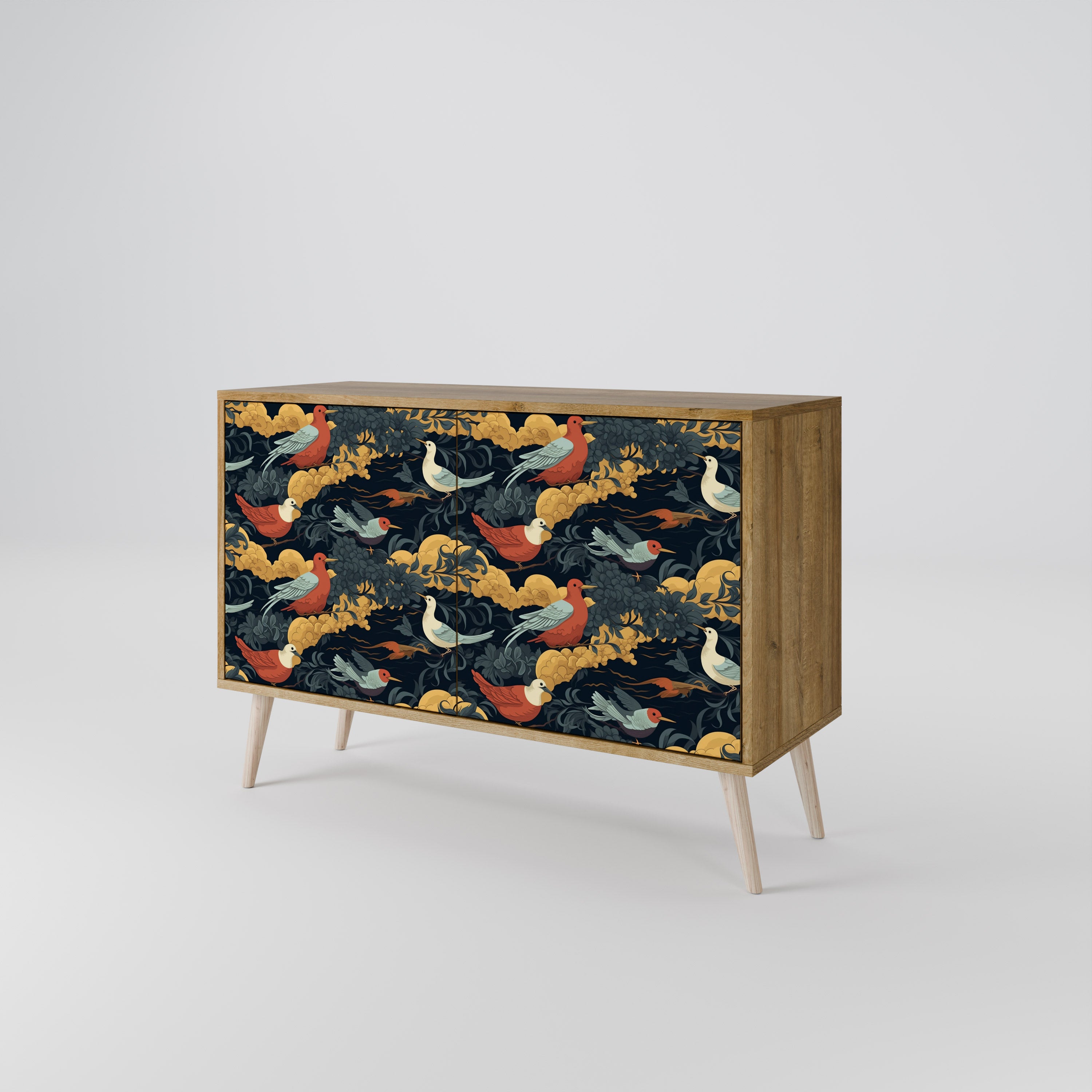 FOWLY DAZE 2-Door Sideboard in Oak Effect
