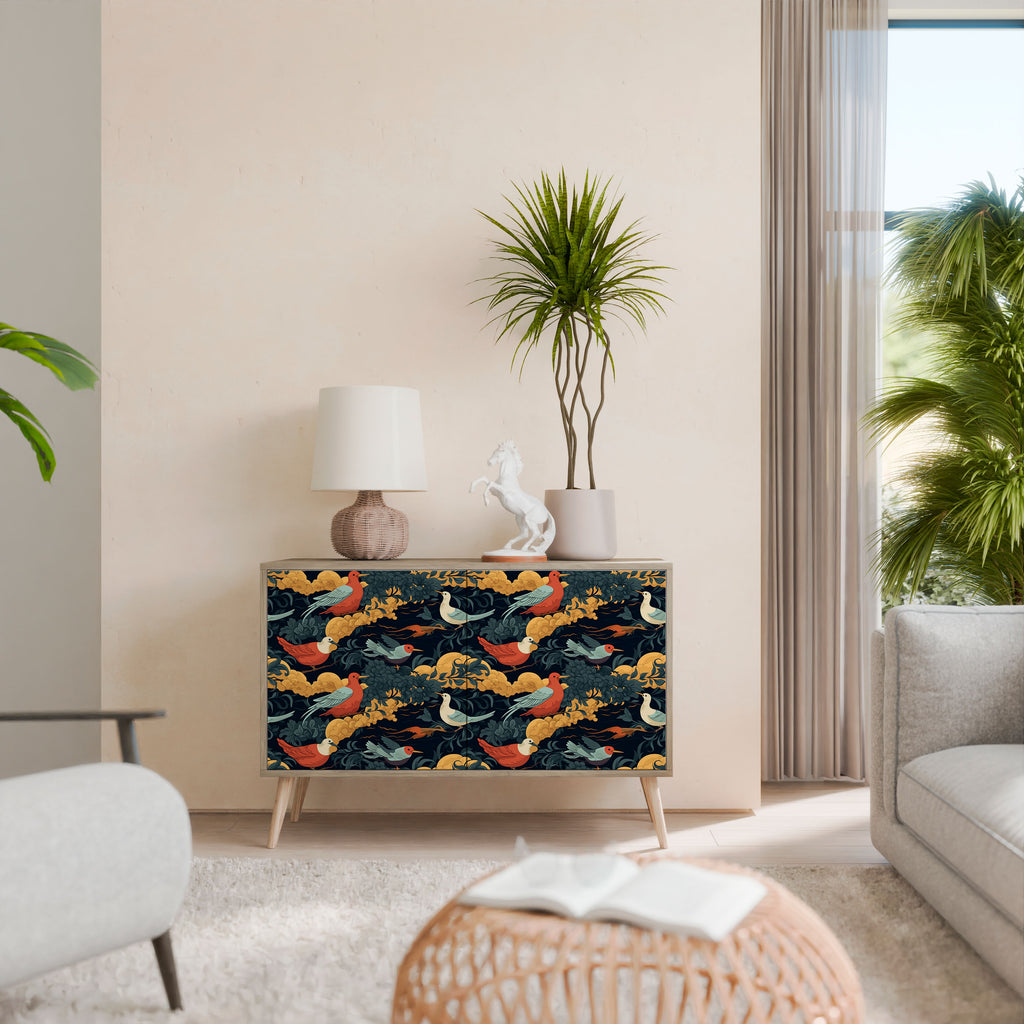 FOWLY DAZE 2-Door Sideboard in Oak Effect