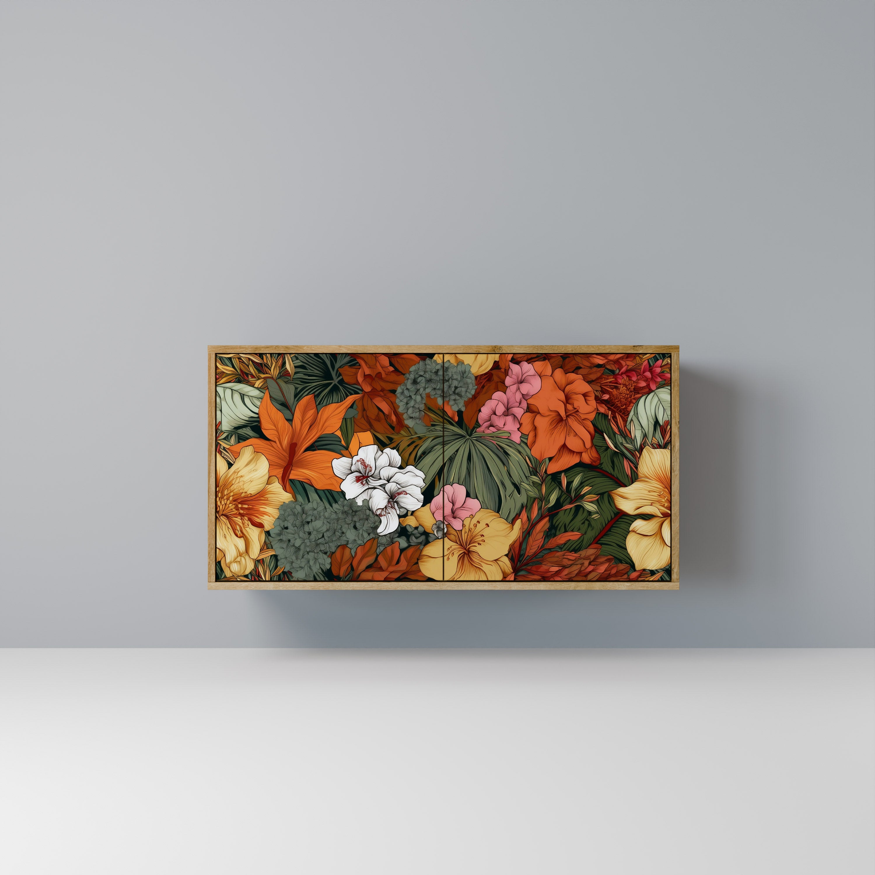 RADIANT FLORA 2-Door Sideboard in Oak Effect