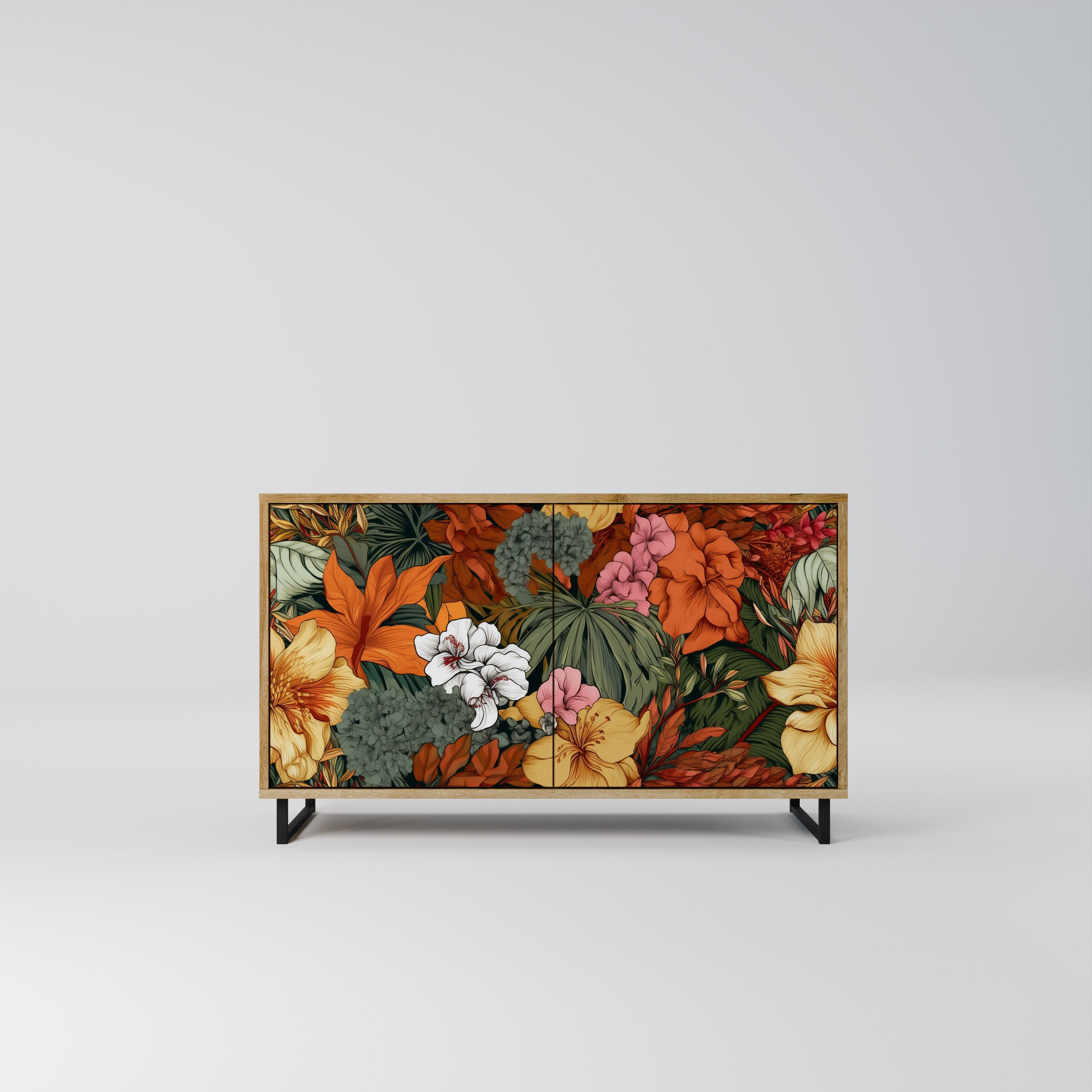 RADIANT FLORA 2-Door Sideboard in Oak Effect