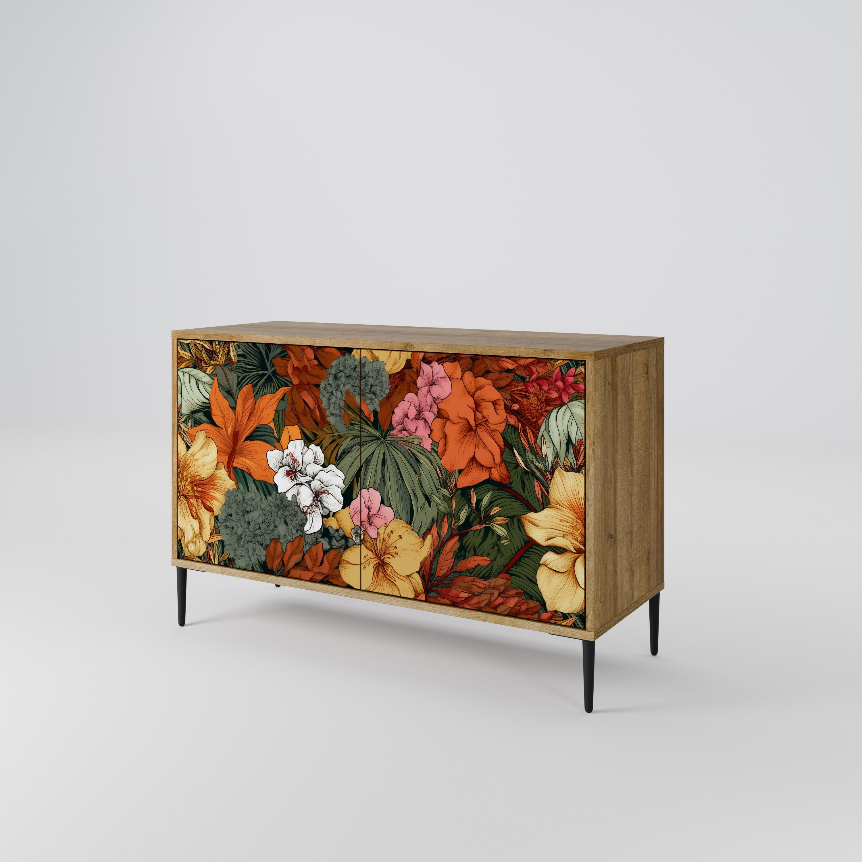 RADIANT FLORA 2-Door Sideboard in Oak Effect