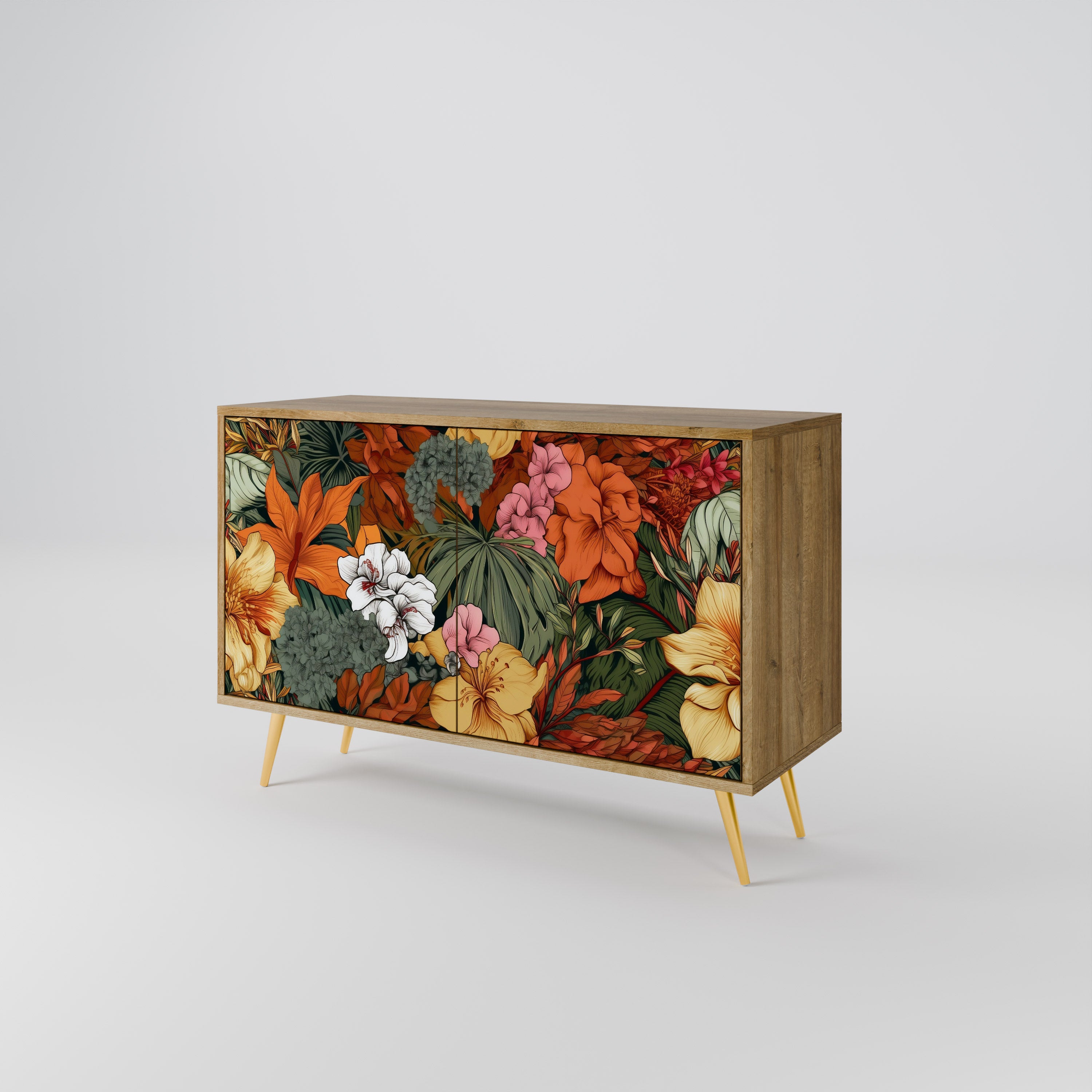 RADIANT FLORA 2-Door Sideboard in Oak Effect