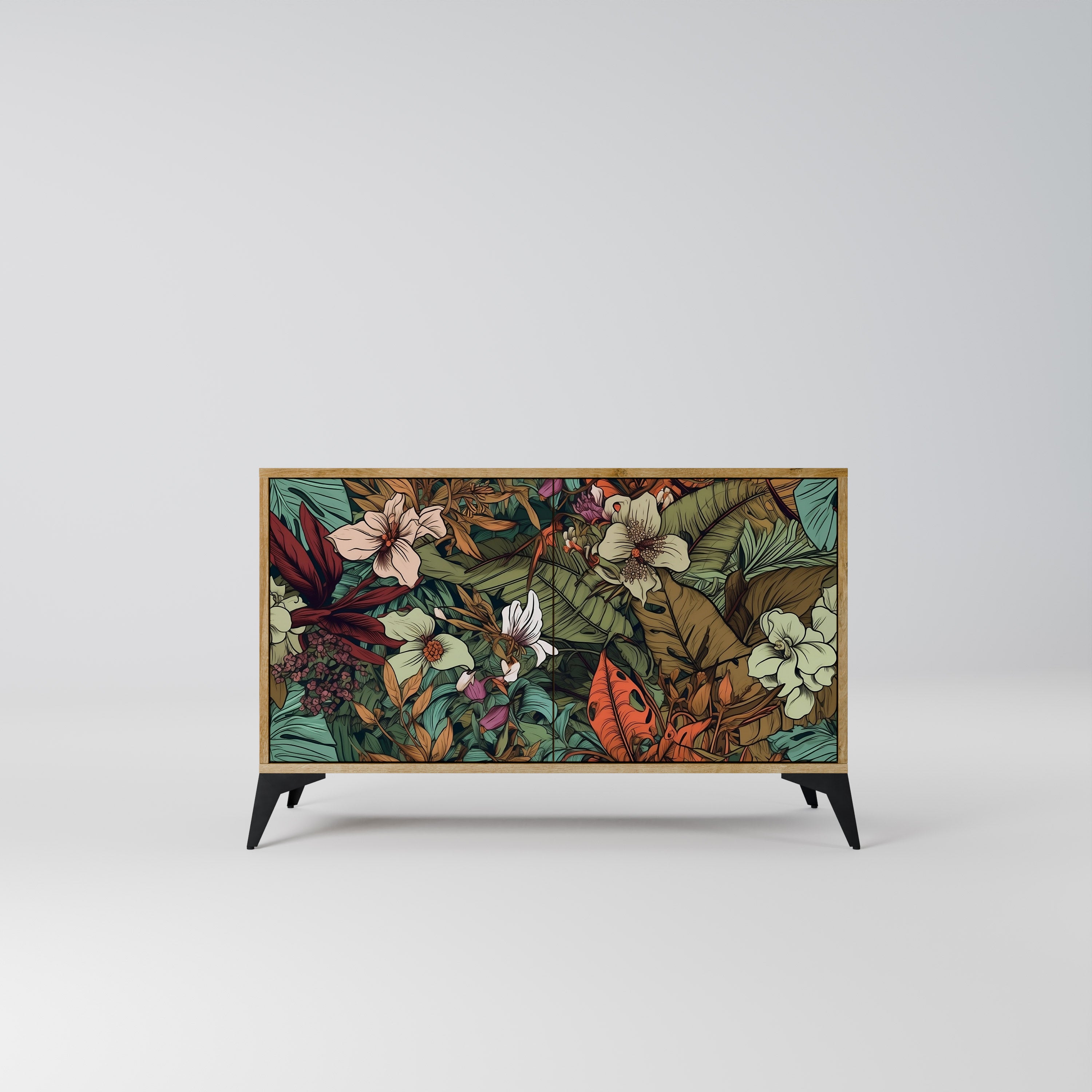 BOTANICAL EMERGENCE 2-Door Sideboard in Oak Effect