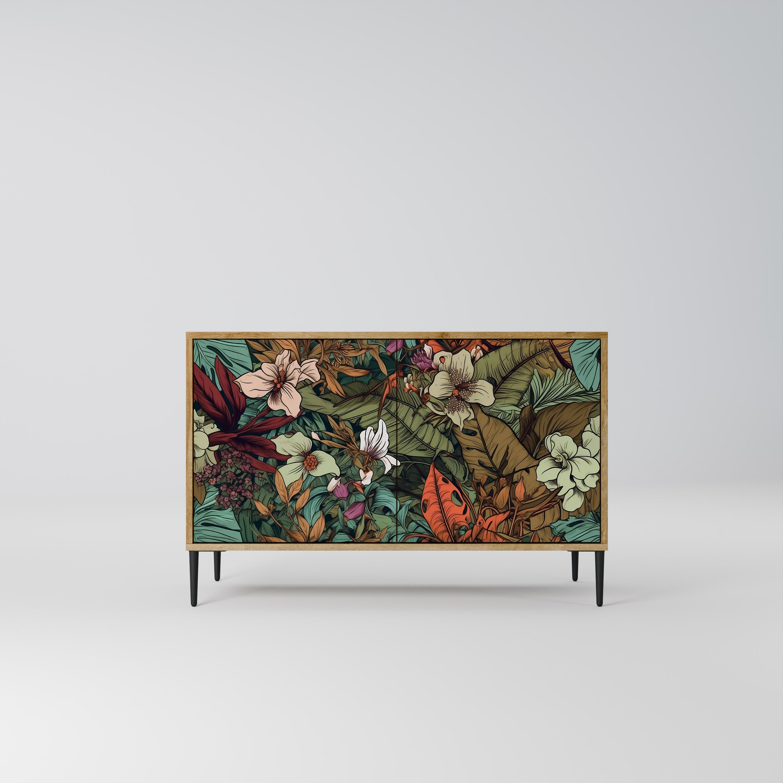 BOTANICAL EMERGENCE 2-Door Sideboard in Oak Effect