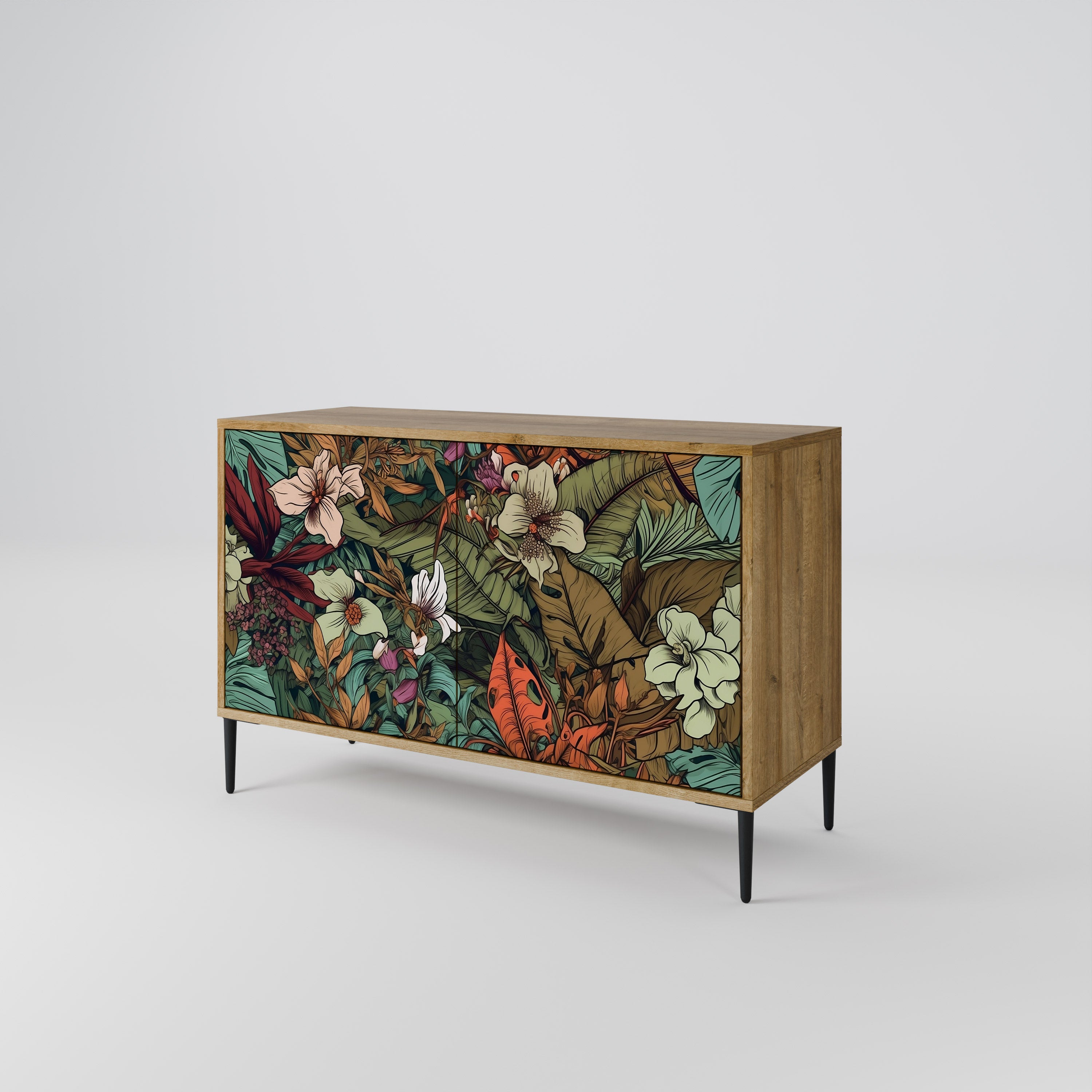 BOTANICAL EMERGENCE 2-Door Sideboard in Oak Effect