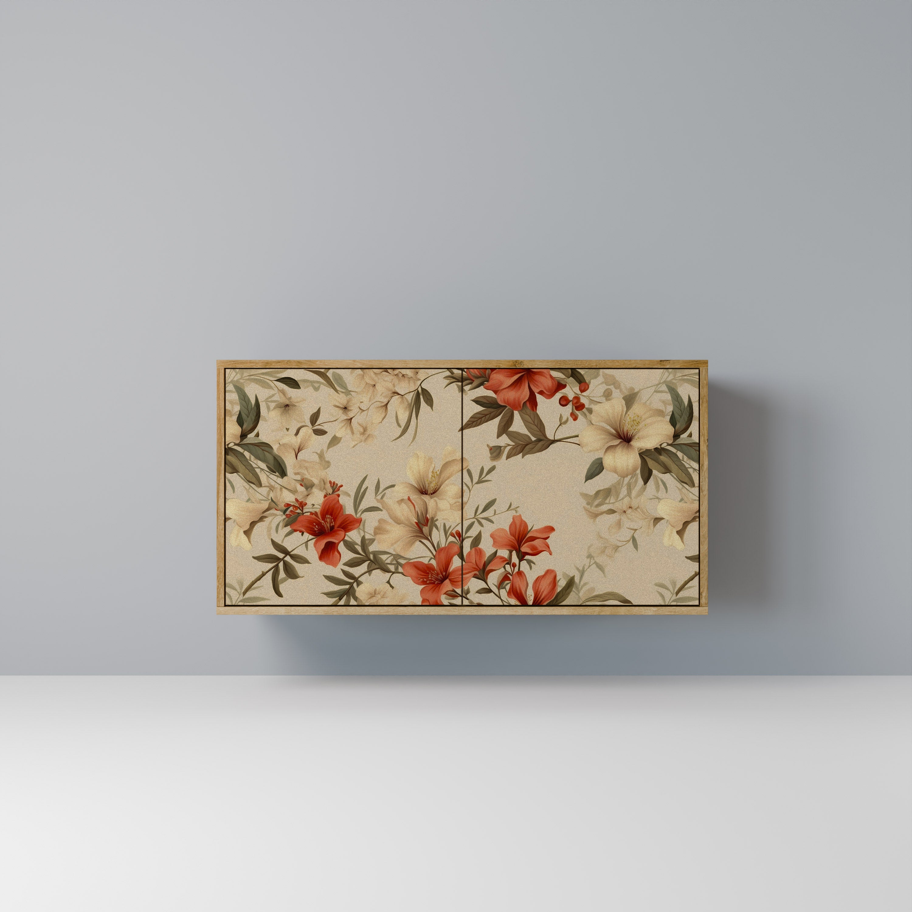 BLOOMING HARMONY 2-Door Sideboard in Oak Effect