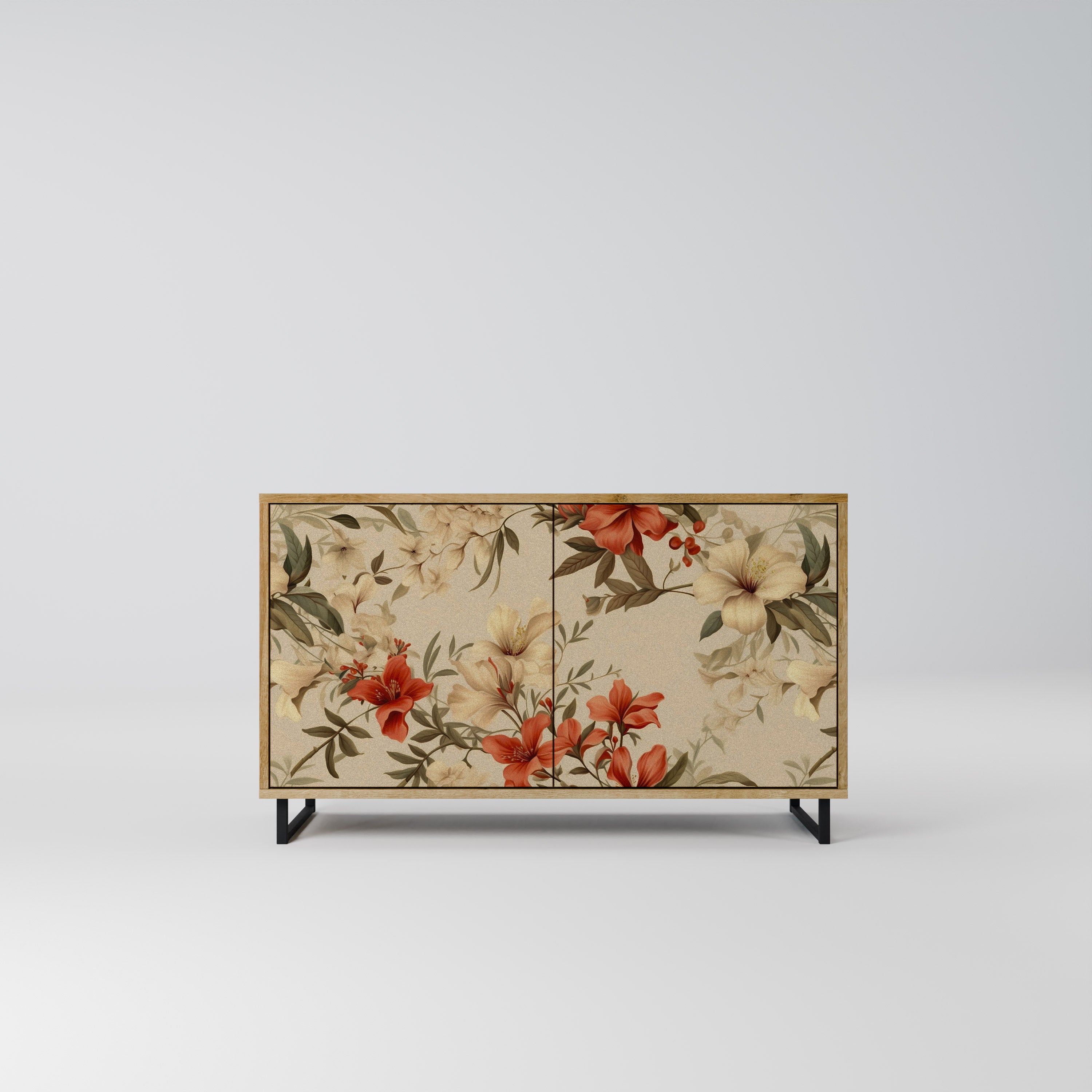 BLOOMING HARMONY 2-Door Sideboard in Oak Effect