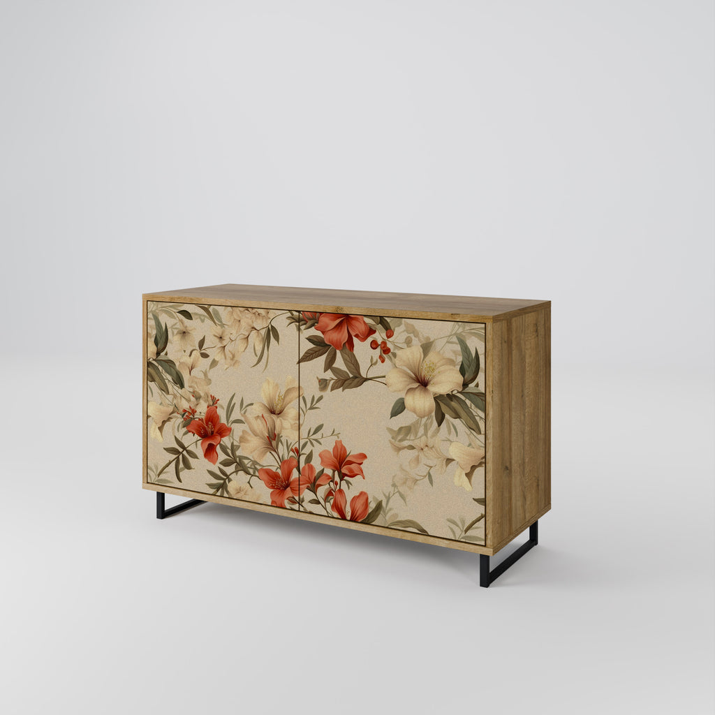 BLOOMING HARMONY 2-Door Sideboard in Oak Effect