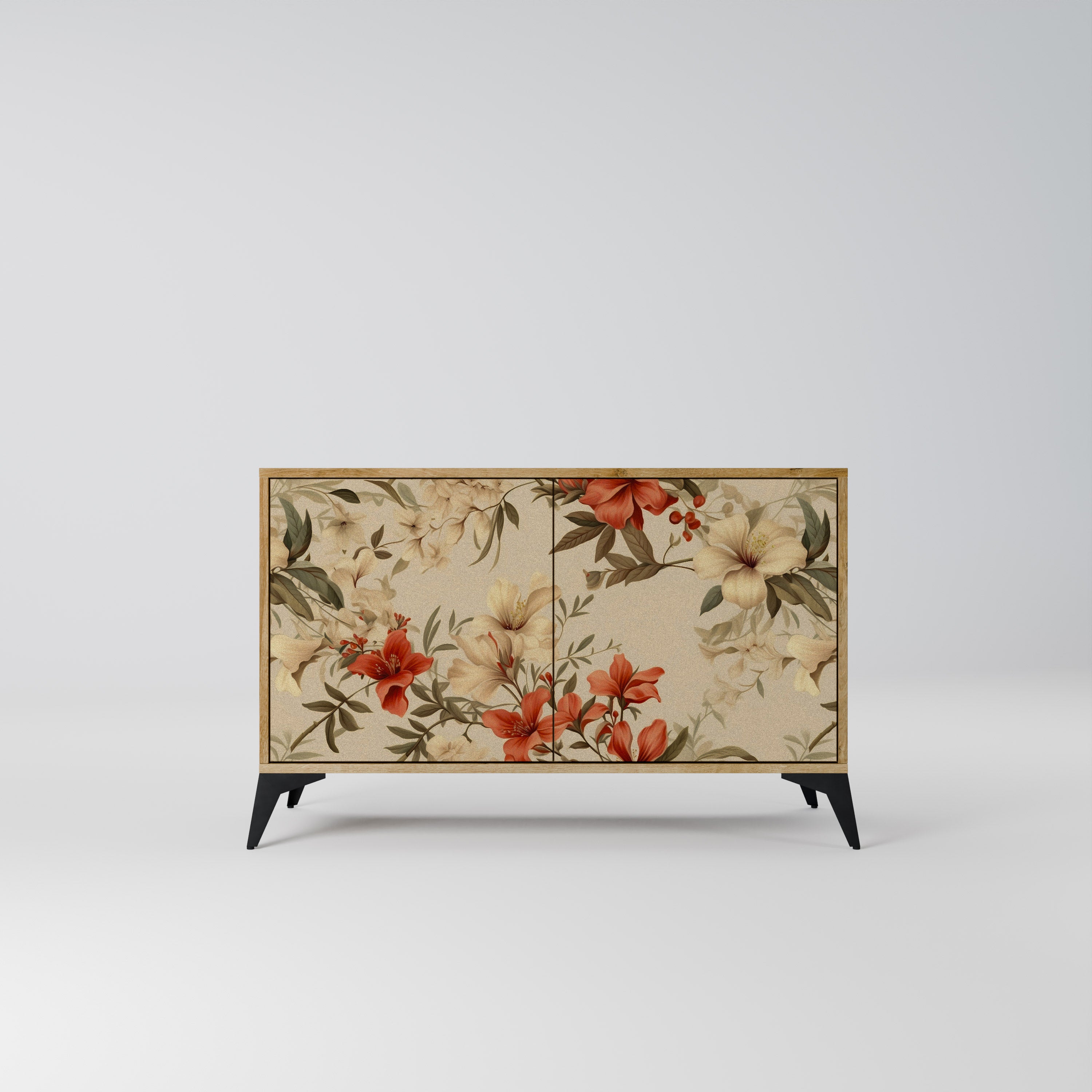 BLOOMING HARMONY 2-Door Sideboard in Oak Effect