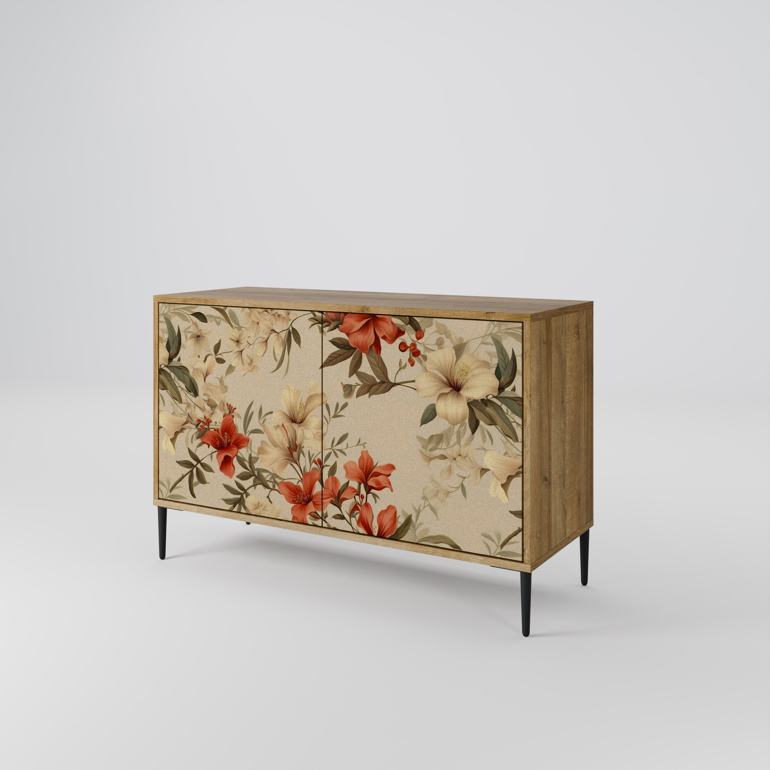 BLOOMING HARMONY 2-Door Sideboard in Oak Effect