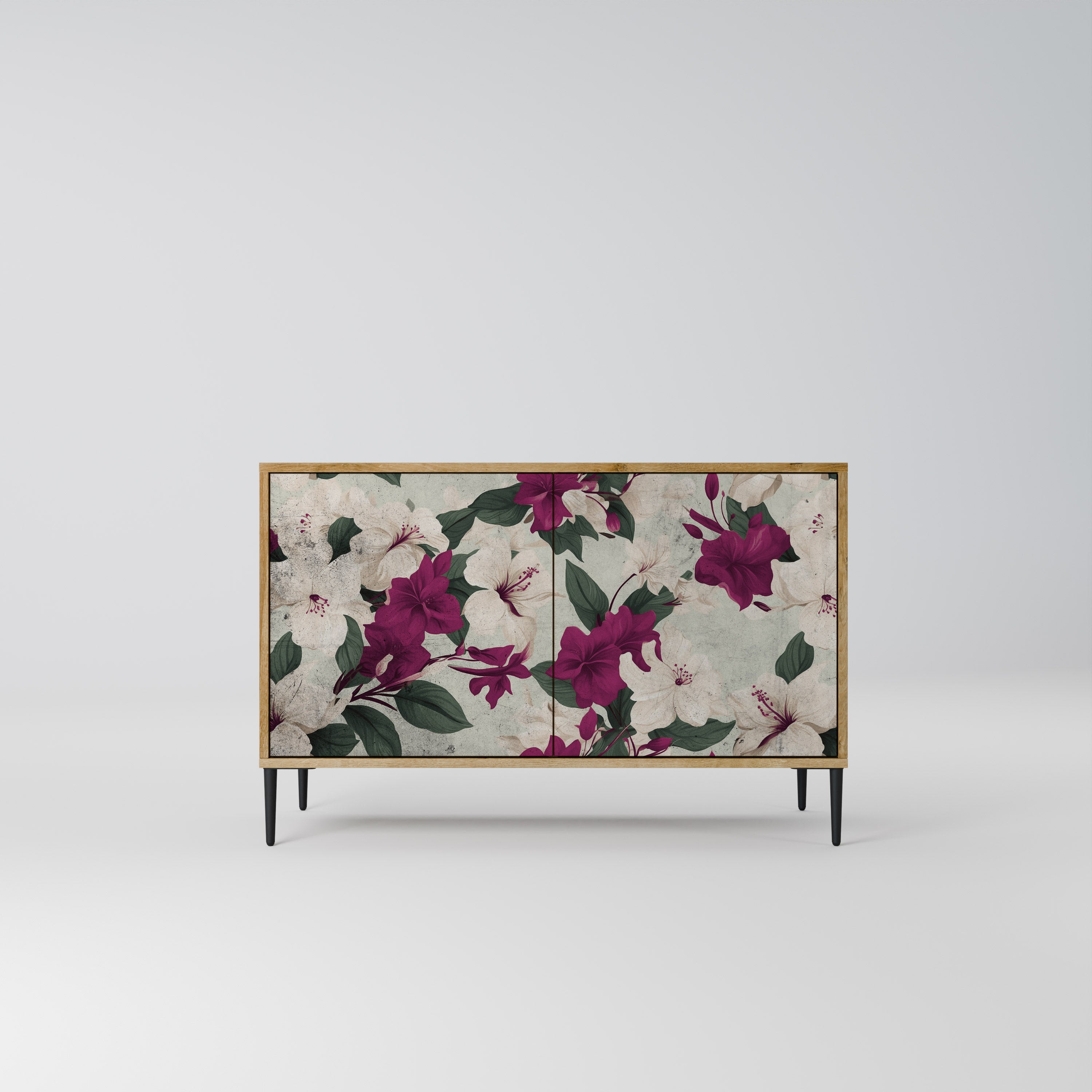 FLOWERET DREAM 2-Door Sideboard in Oak Effect