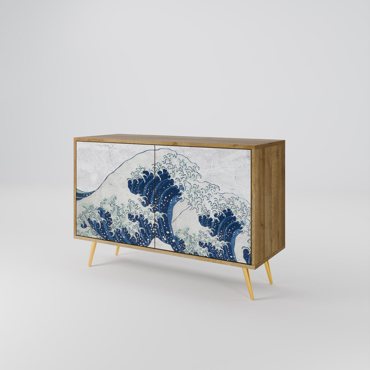 THE GREAT WAVE AT KANAGAWA Aparador de 2 Puertas