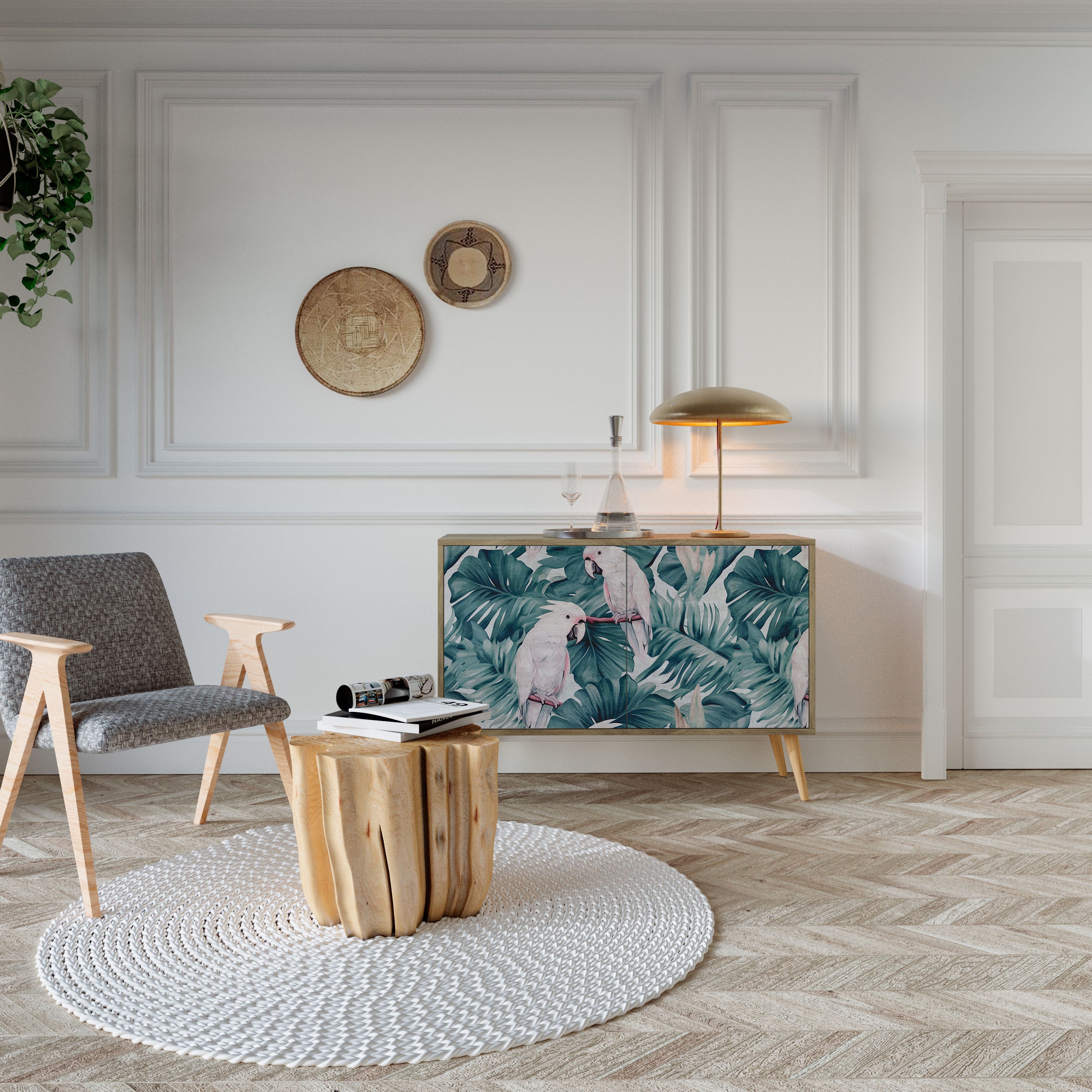 POPINJAY LOOK 2-Door Sideboard in Oak Effect