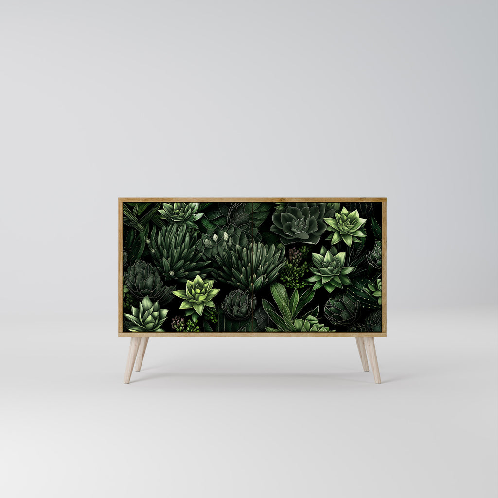 SUCCULENT JUNGLE 2-Door Sideboard in Oak Effect