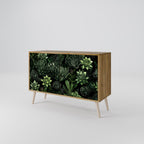 SUCCULENT JUNGLE 2-Door Sideboard in Oak Effect