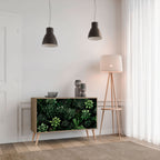 SUCCULENT JUNGLE 2-Door Sideboard in Oak Effect