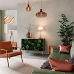 SUCCULENT JUNGLE 2-Door Sideboard in Oak Effect