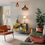 SUNKISSED LILY Aparador de 2 Puertas en Efecto Roble