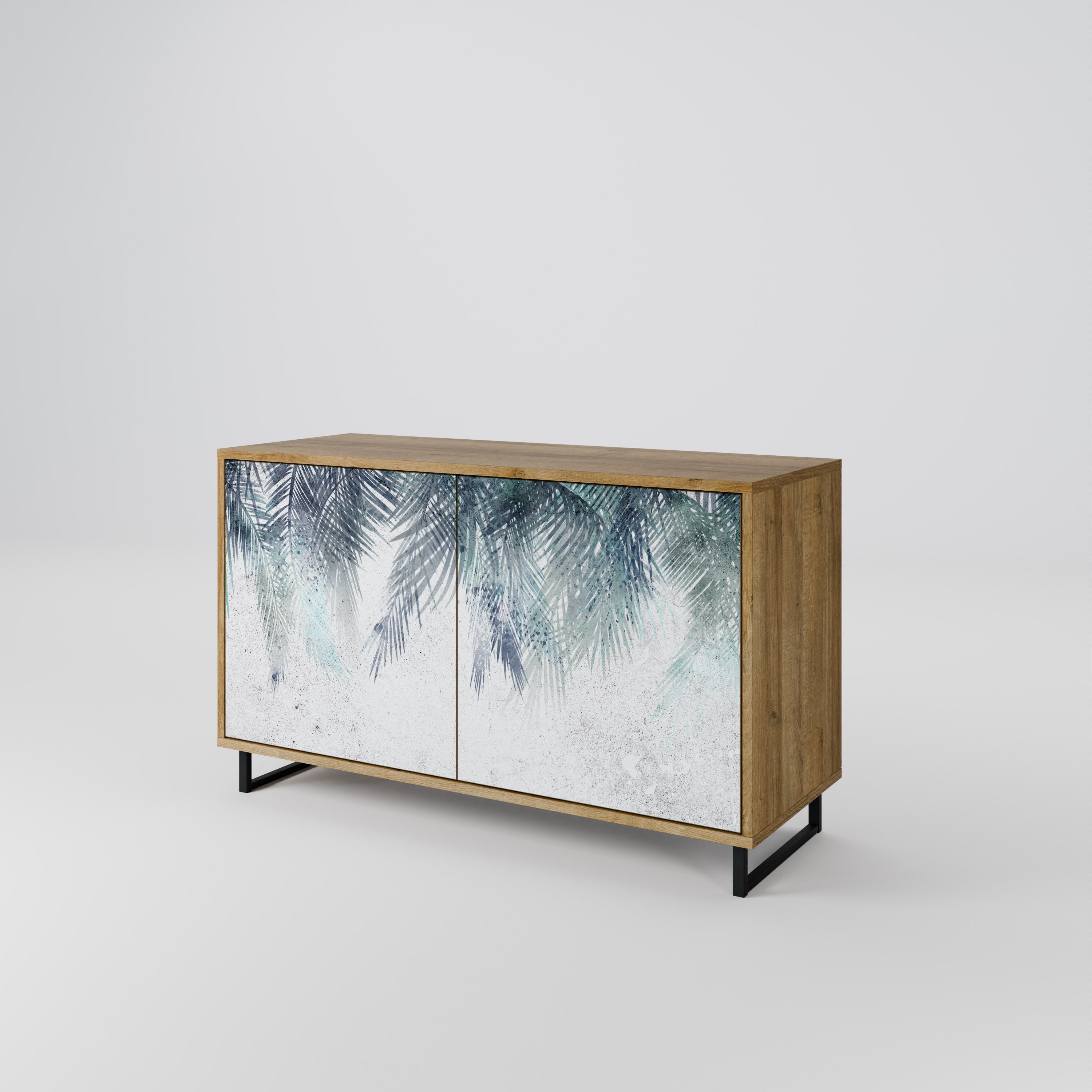 PALM VEIL 2-Door Sideboard in Oak Effect